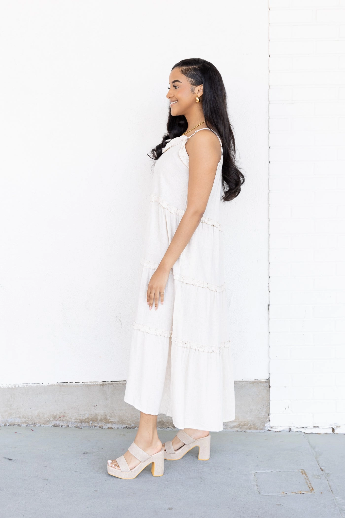 ALEXIS DRESS Linen-Blend