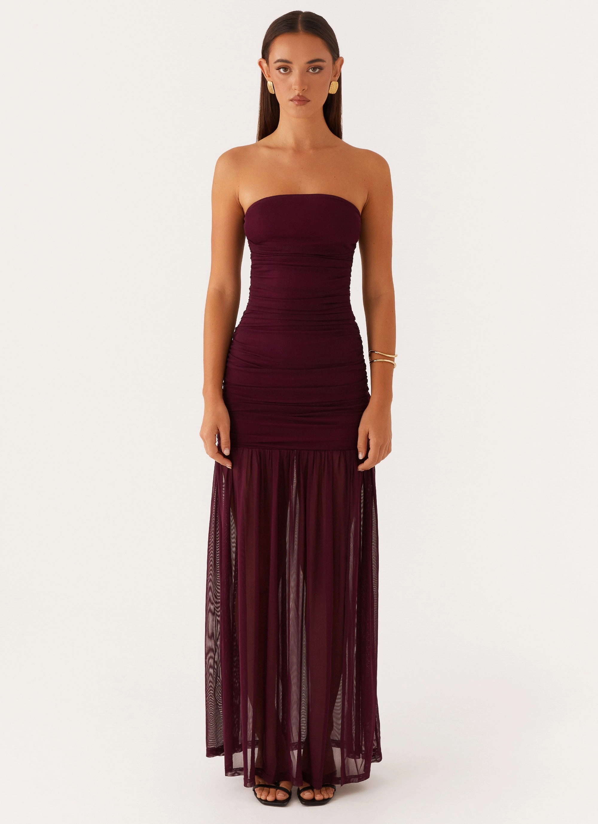 Savaya Maxi Dress - Mulberry Night Appeal Texture Blend