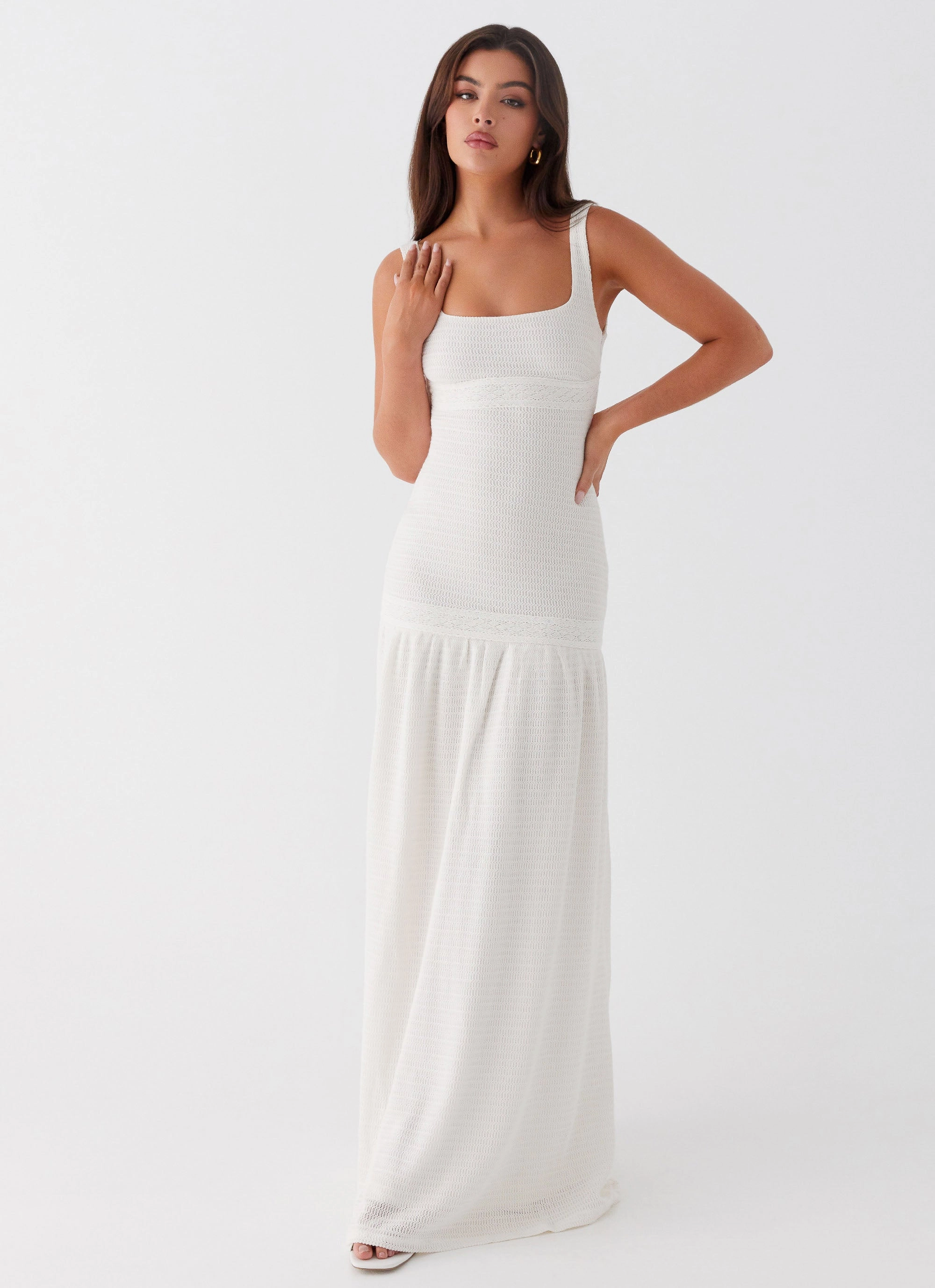 Lyrical Maxi Dress - Ivory Compressible Inner Feel