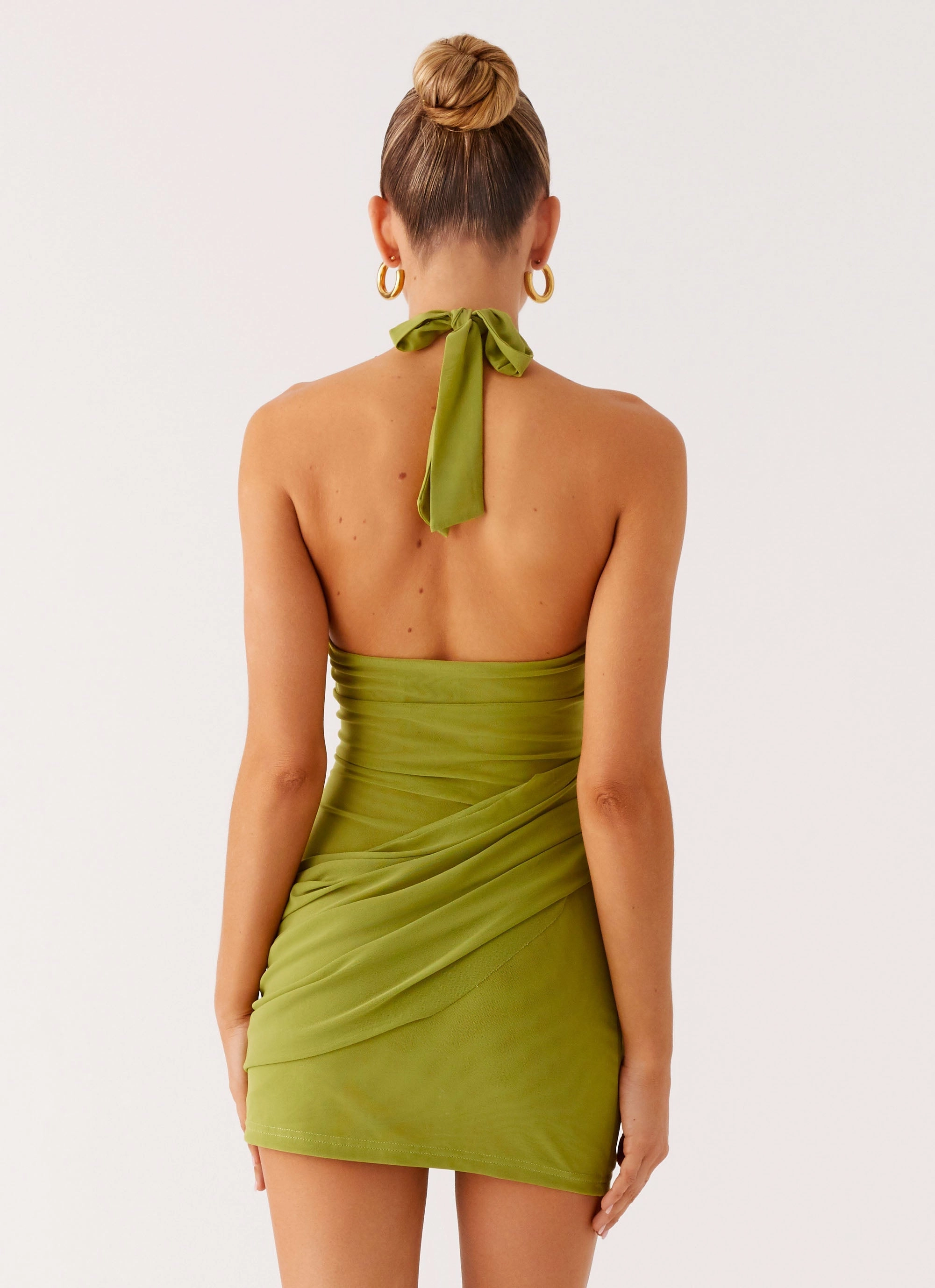 Stylish day dress Lace Soft Henrietta Mini Dress - Citrus