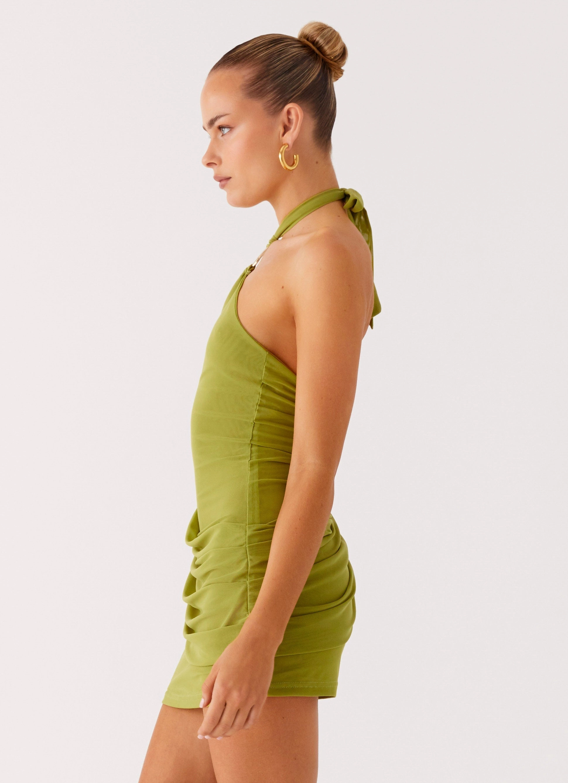 Henrietta Mini Dress - Citrus Peplum-Style