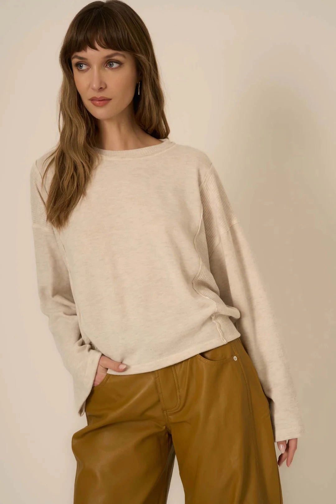Fairway Ribbed Longsleeve Top Winter Day Comfort