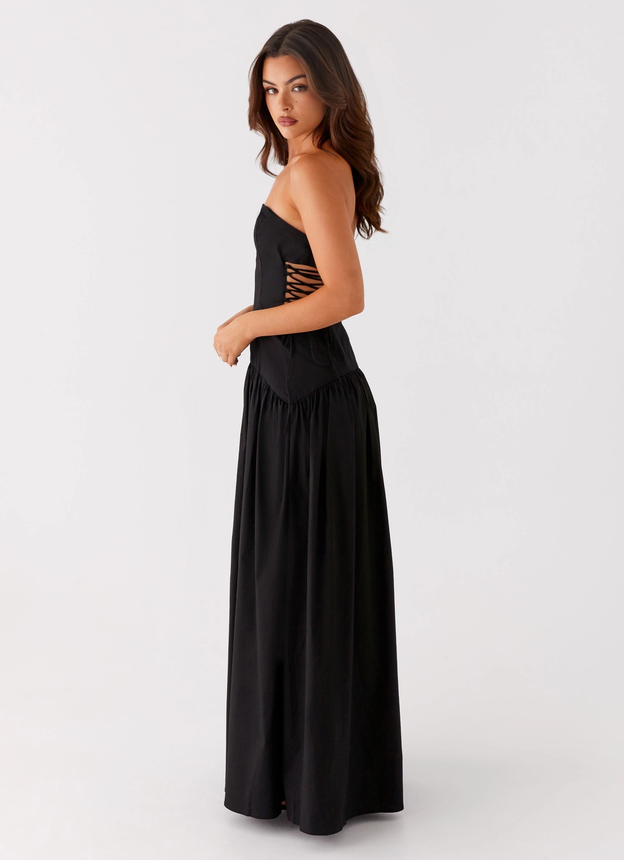 Fresh Texture boho vibe Conagh Maxi Dress - Black