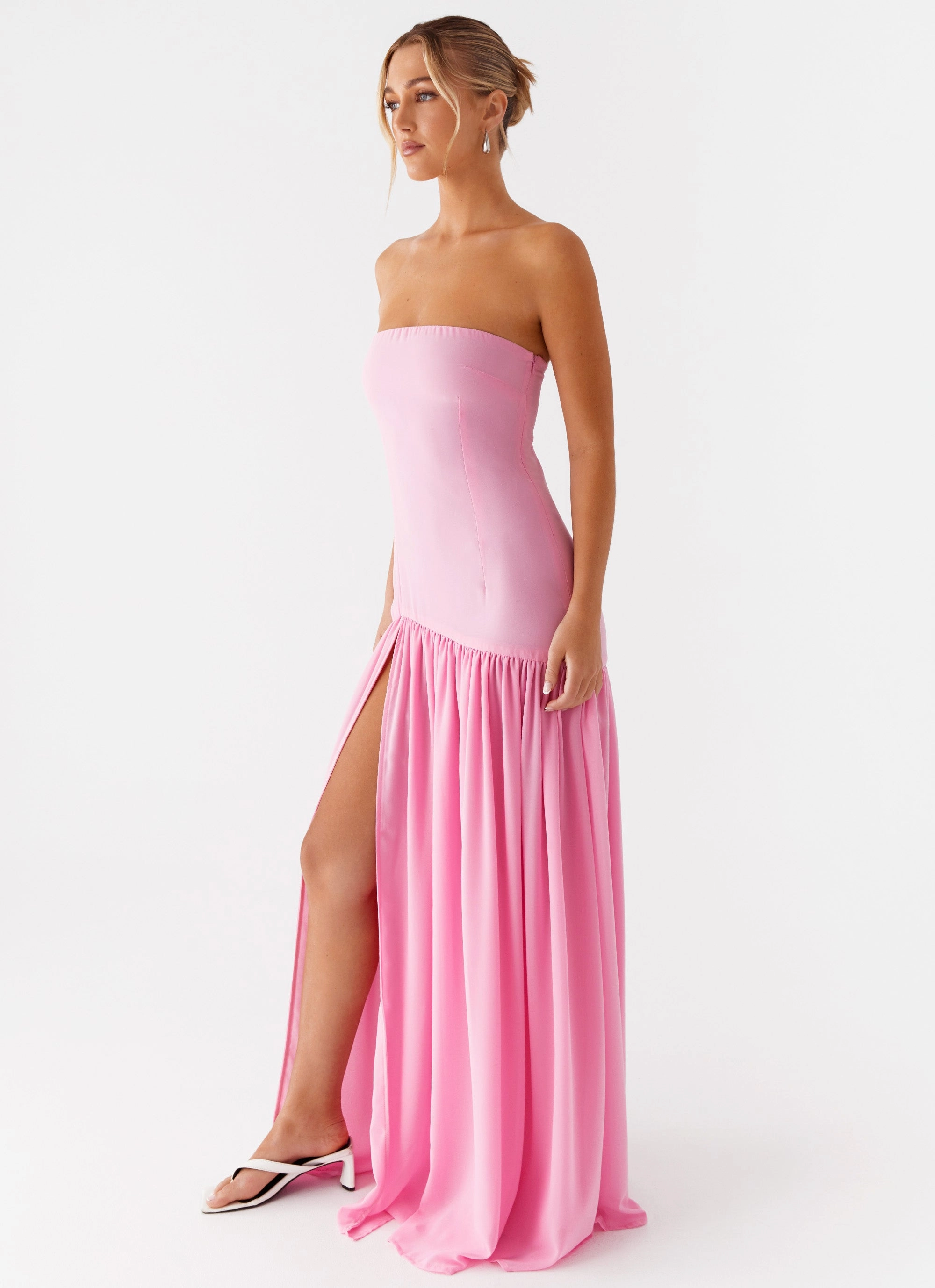 Eden Strapless Maxi Dress - Pink Perfect Style Wear Breathable Layering