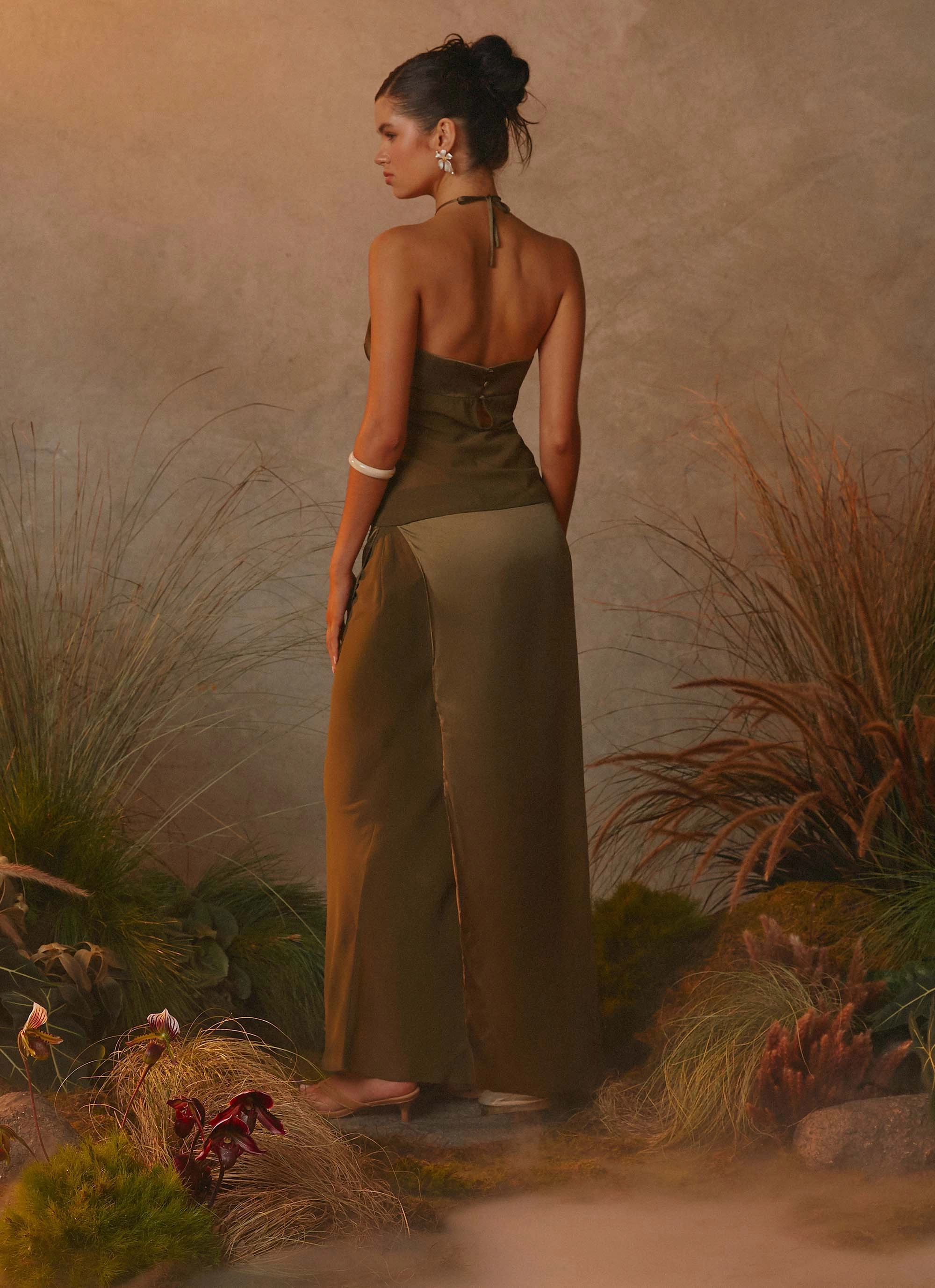 Ellyse Top - Khaki Smooth Look