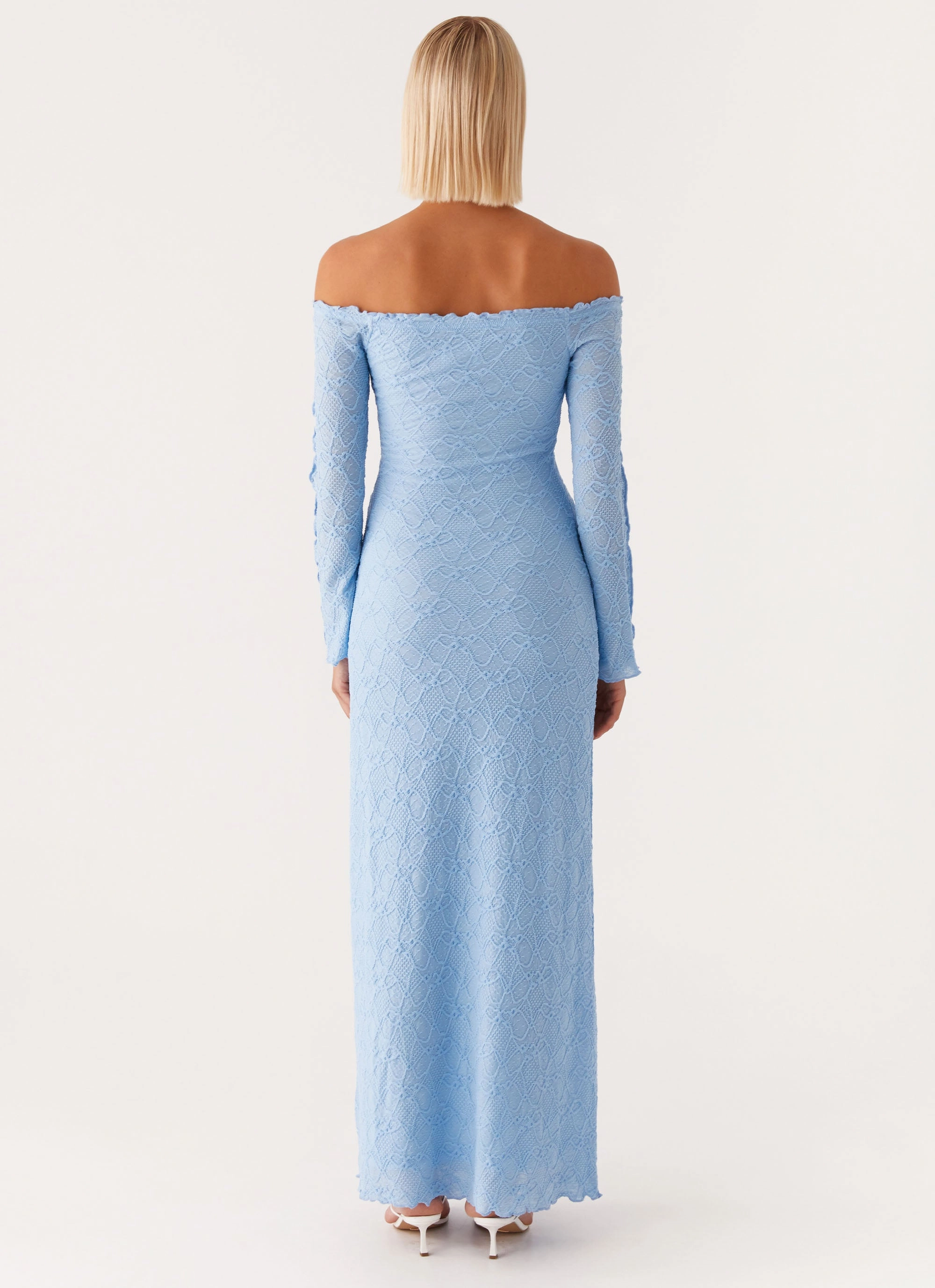 Elouera Maxi Dress - Baby Blue Wide Swing