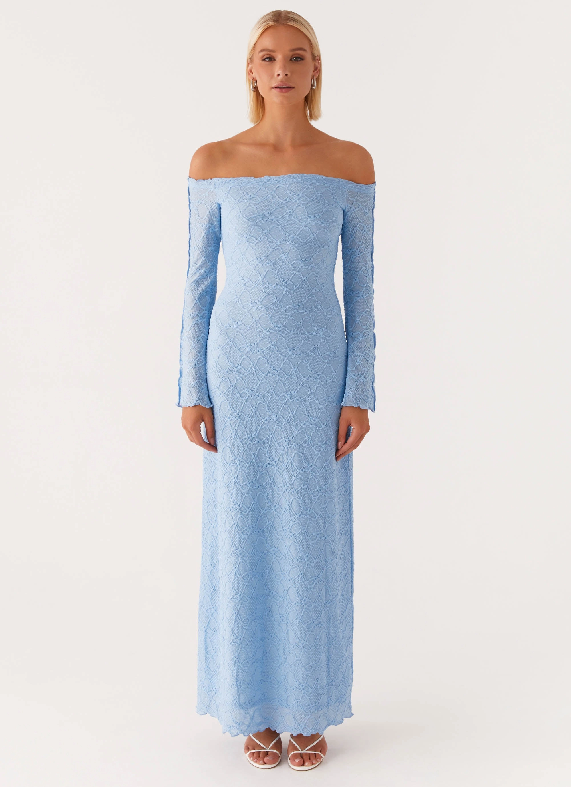 Perfectly Tailored Elouera Maxi Dress - Baby Blue