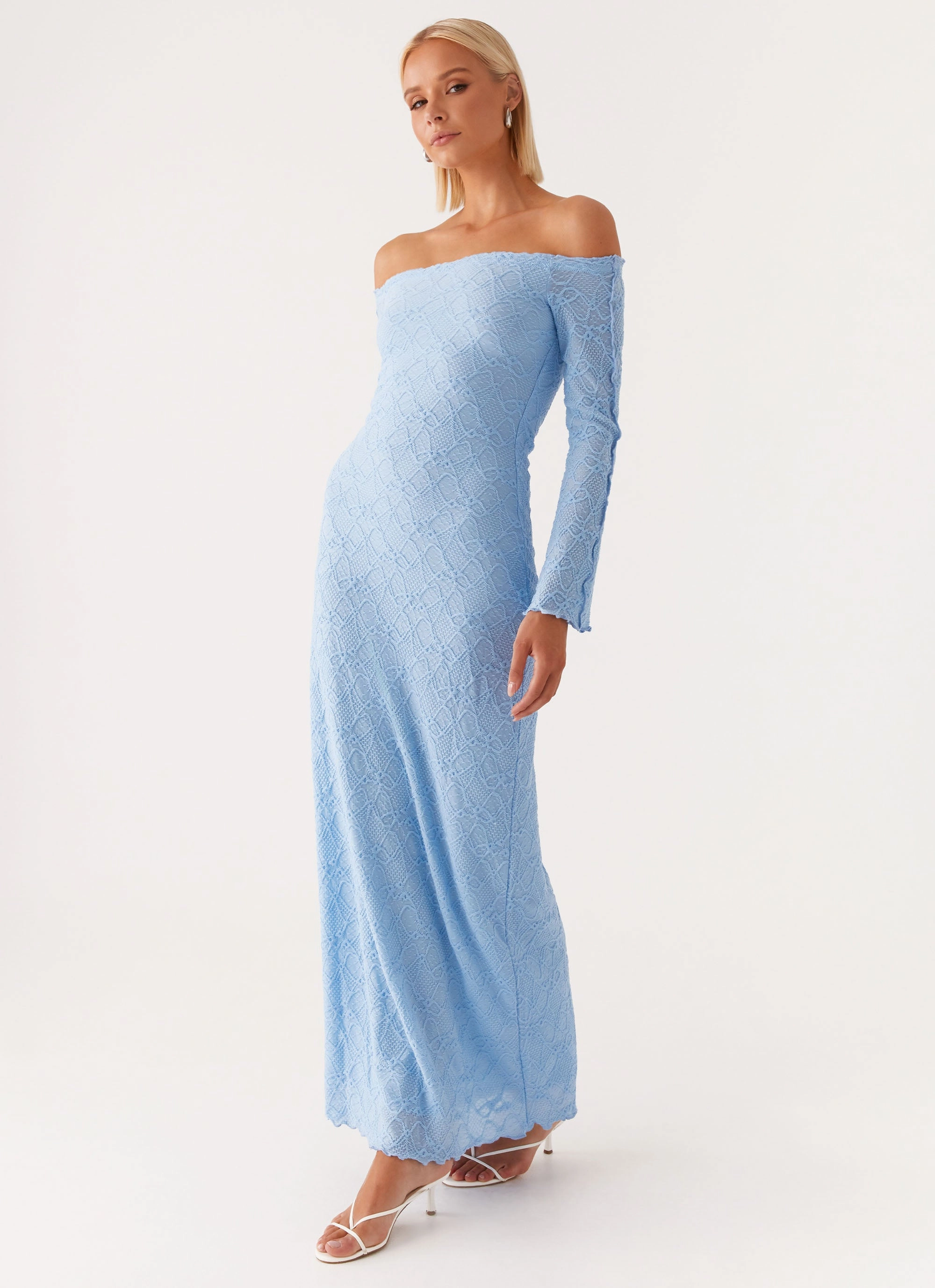 Elouera Maxi Dress - Baby Blue Flattering Shape Wear All-Day Wear