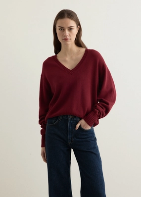 Elowen Sweater Oversized Collar Style
