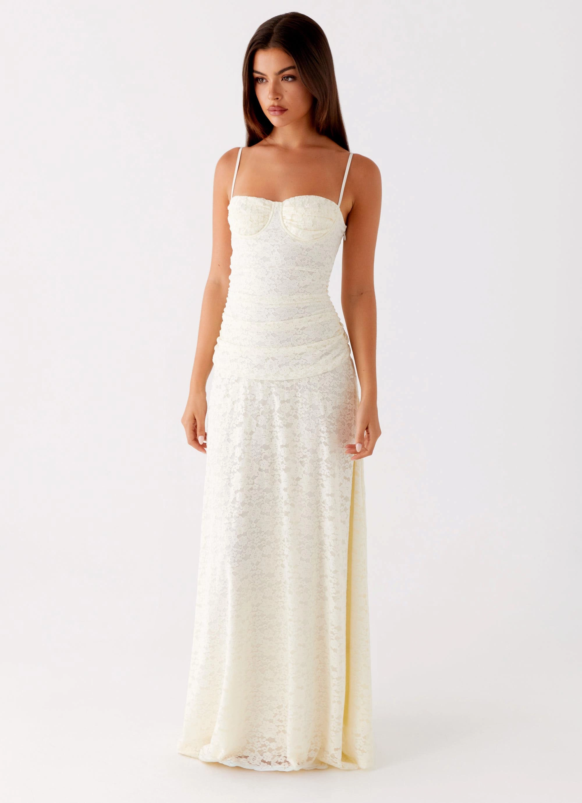 Elsa Maxi Dress - Ivory Minimal Mood