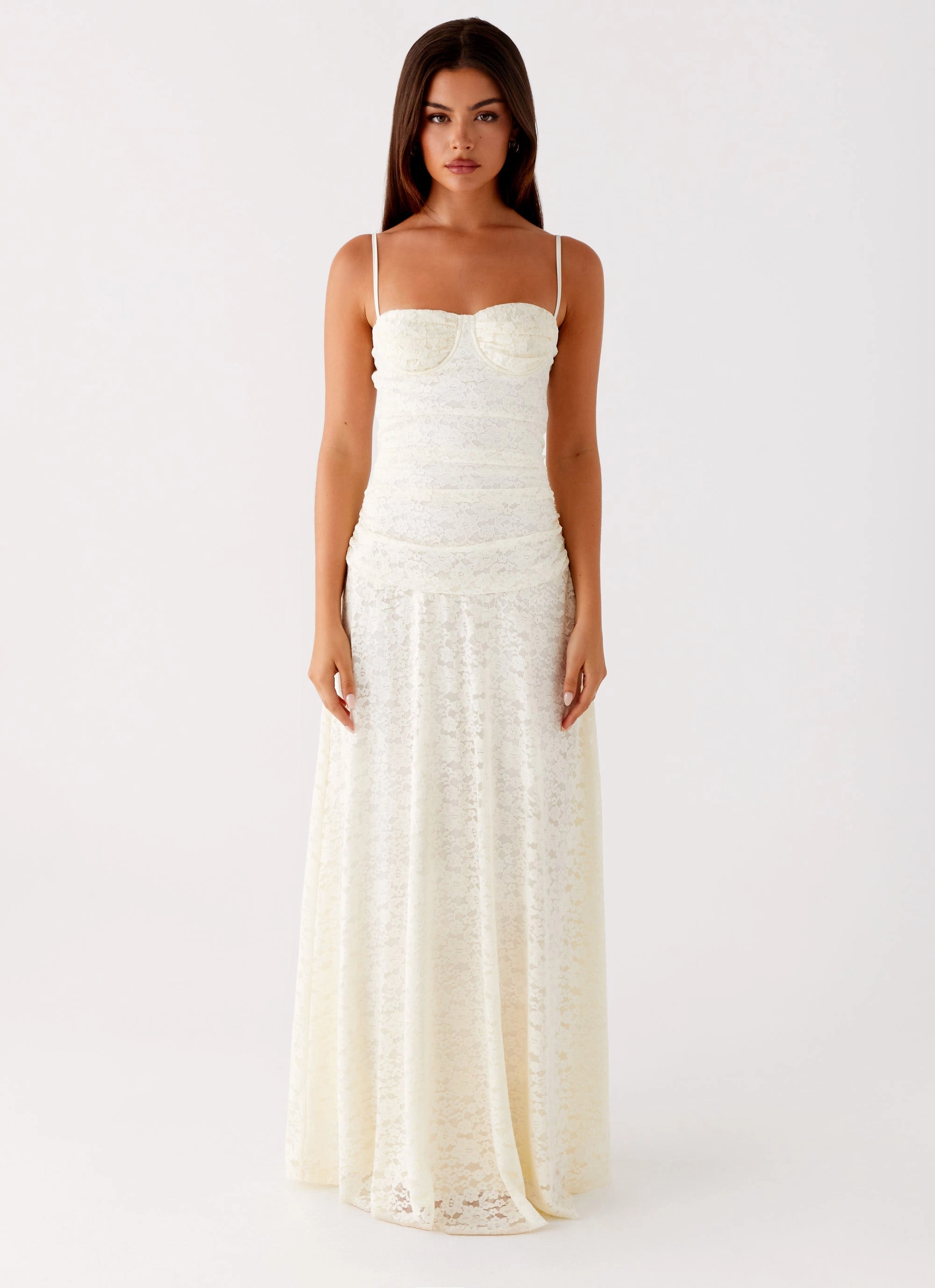 Elsa Maxi Dress - Ivory Sleek Comfort