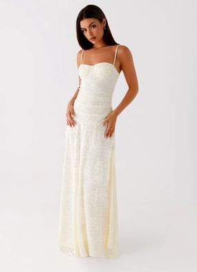 Elsa Maxi Dress - Ivory Fresh Form