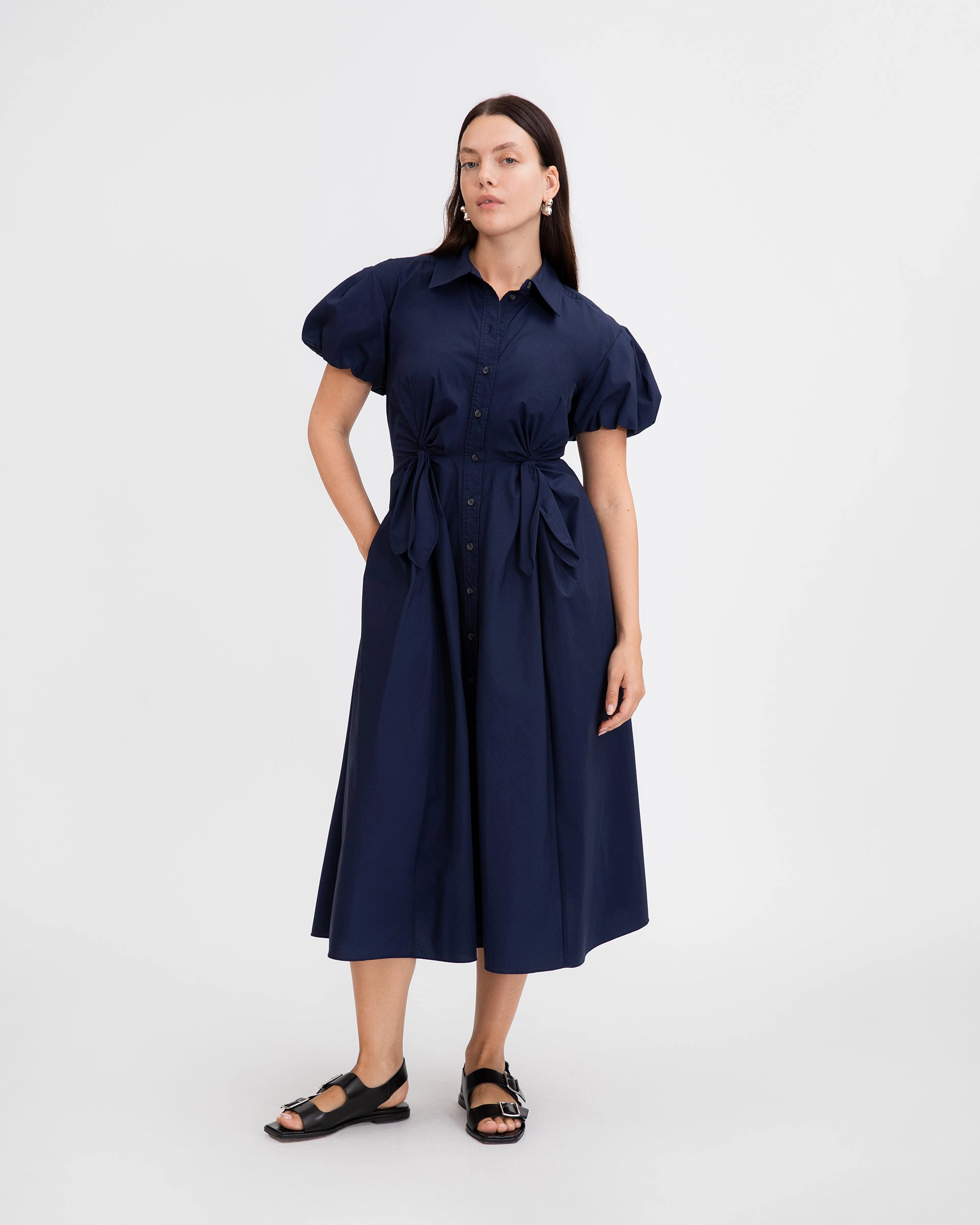 Elza Dress Minimal Comfort Cafe Vibe