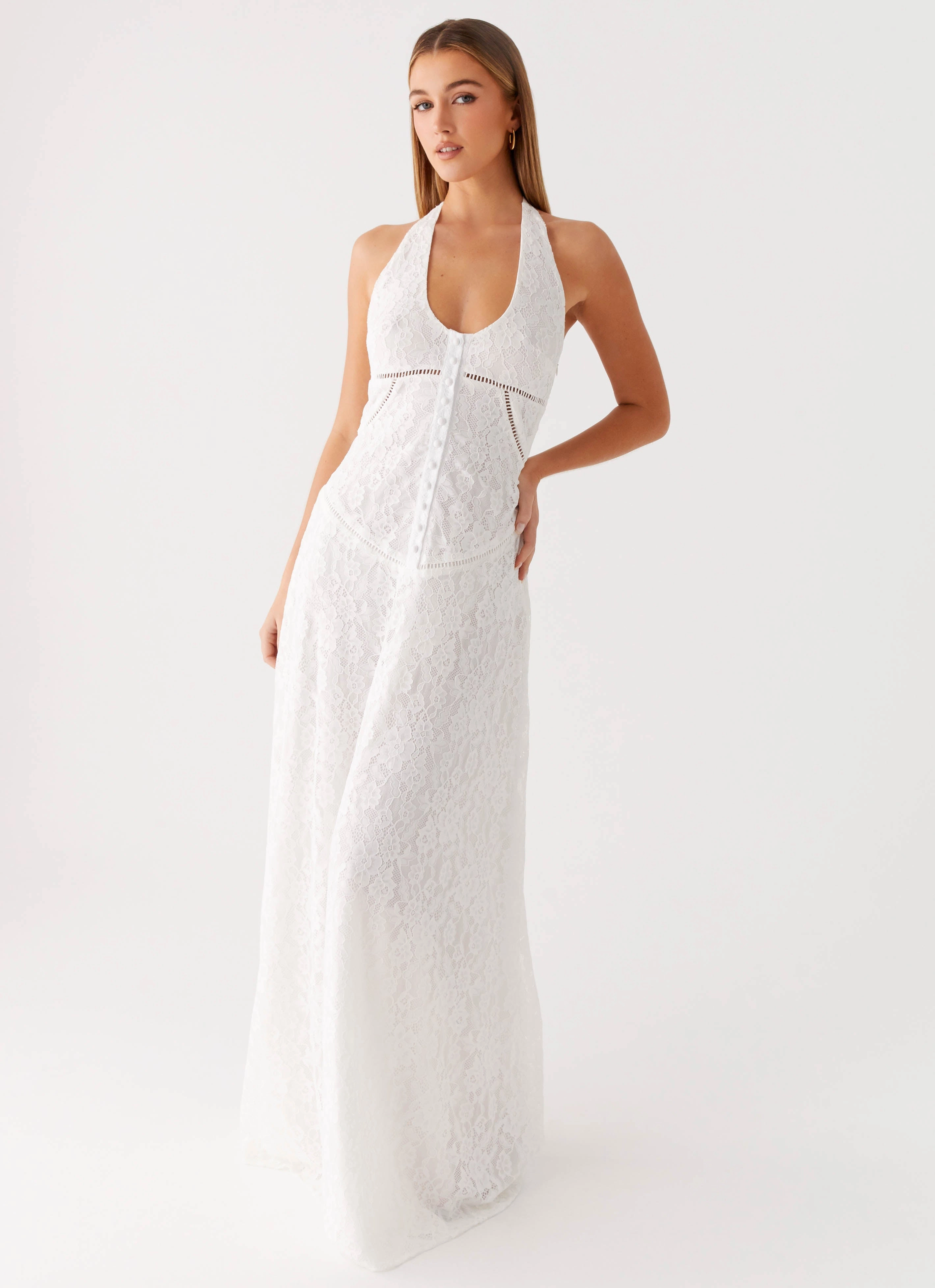 One Piece Look Chic Layering Ember Valley Maxi Dress - Ivory