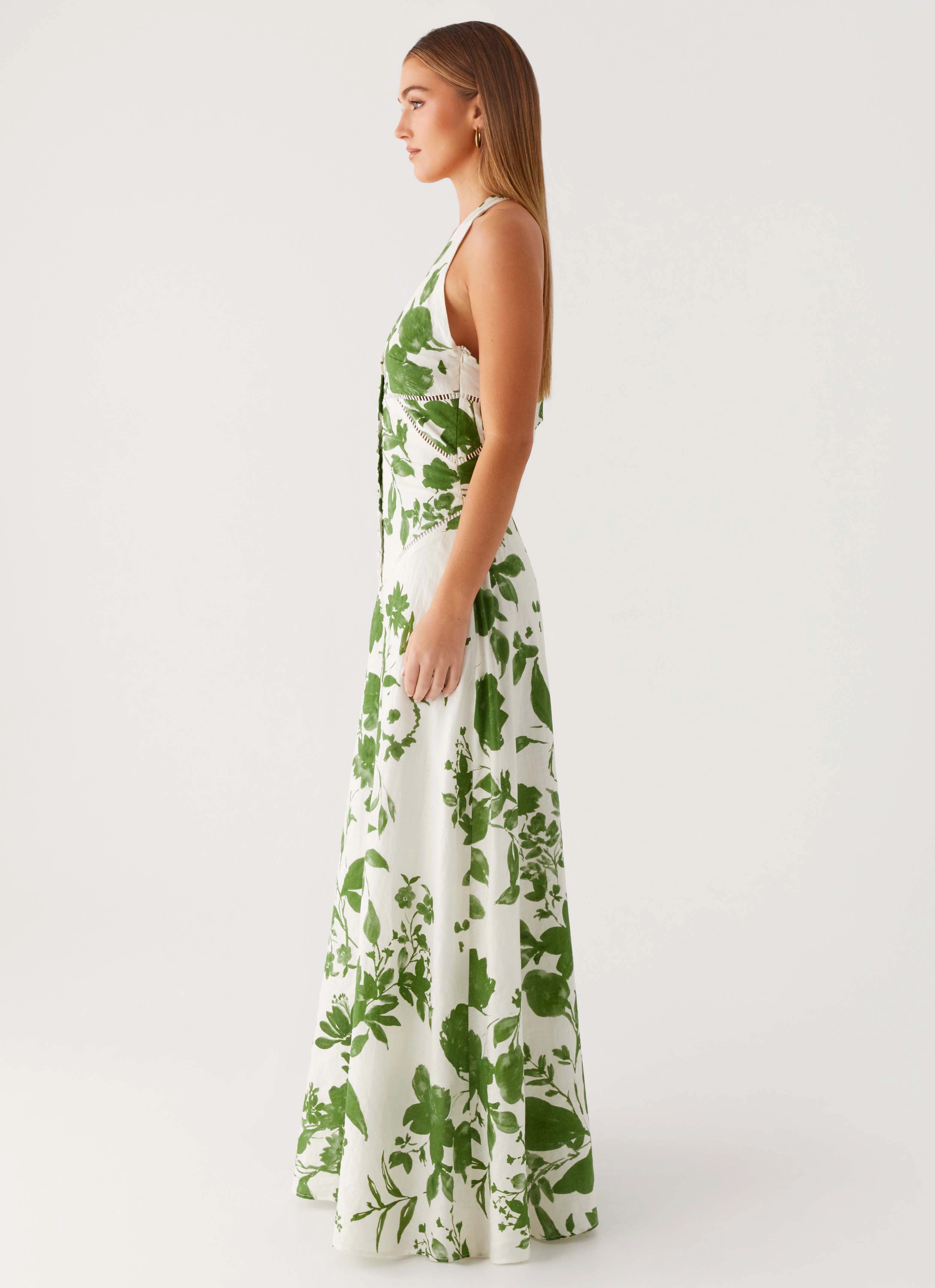 Perfect Day-to-Night Urban Touch Ember Valley Maxi Dress - Verdant Bloom