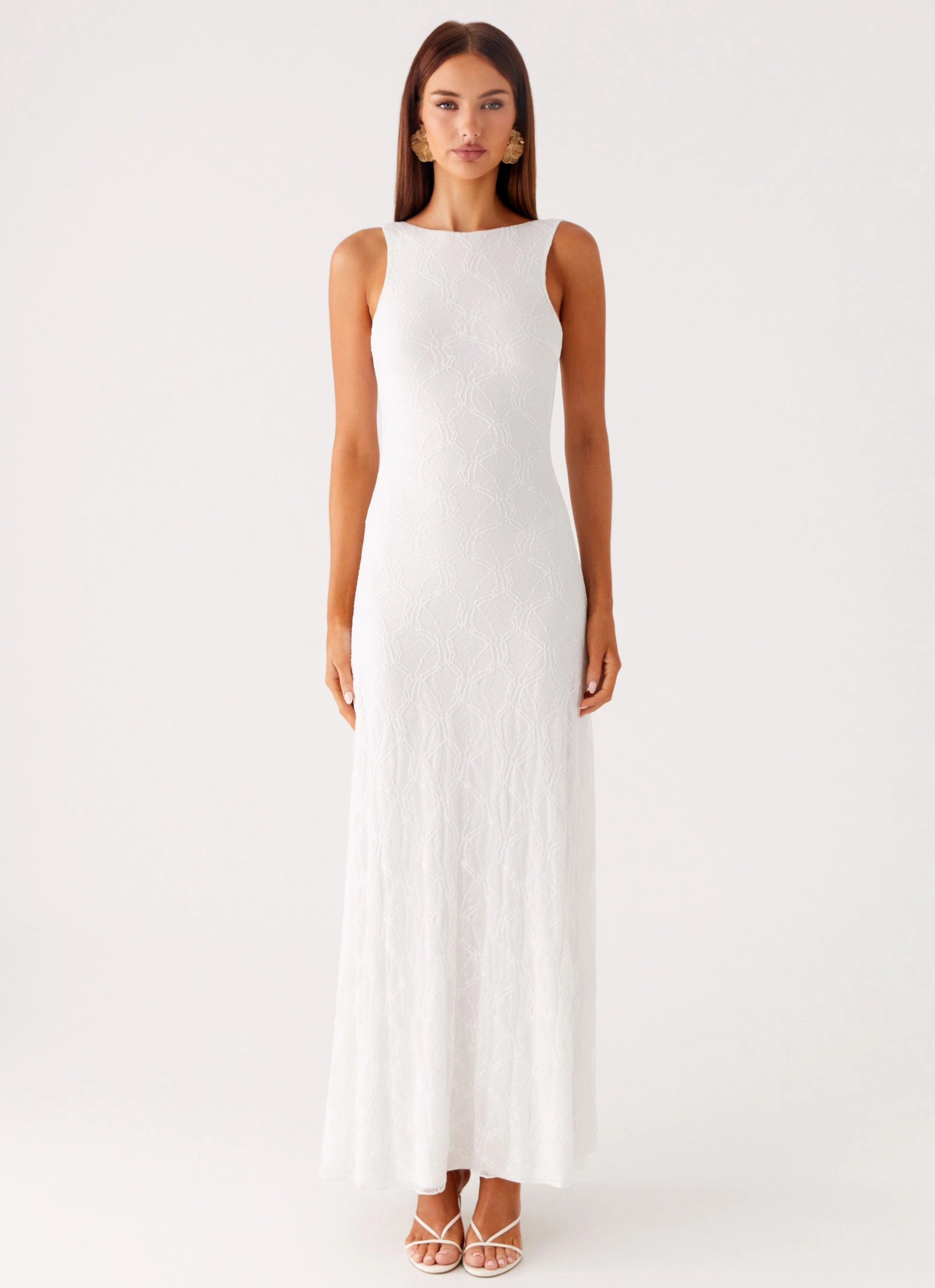 Neutral Feel Indoor Event Embrace The Sun Maxi Dress - White