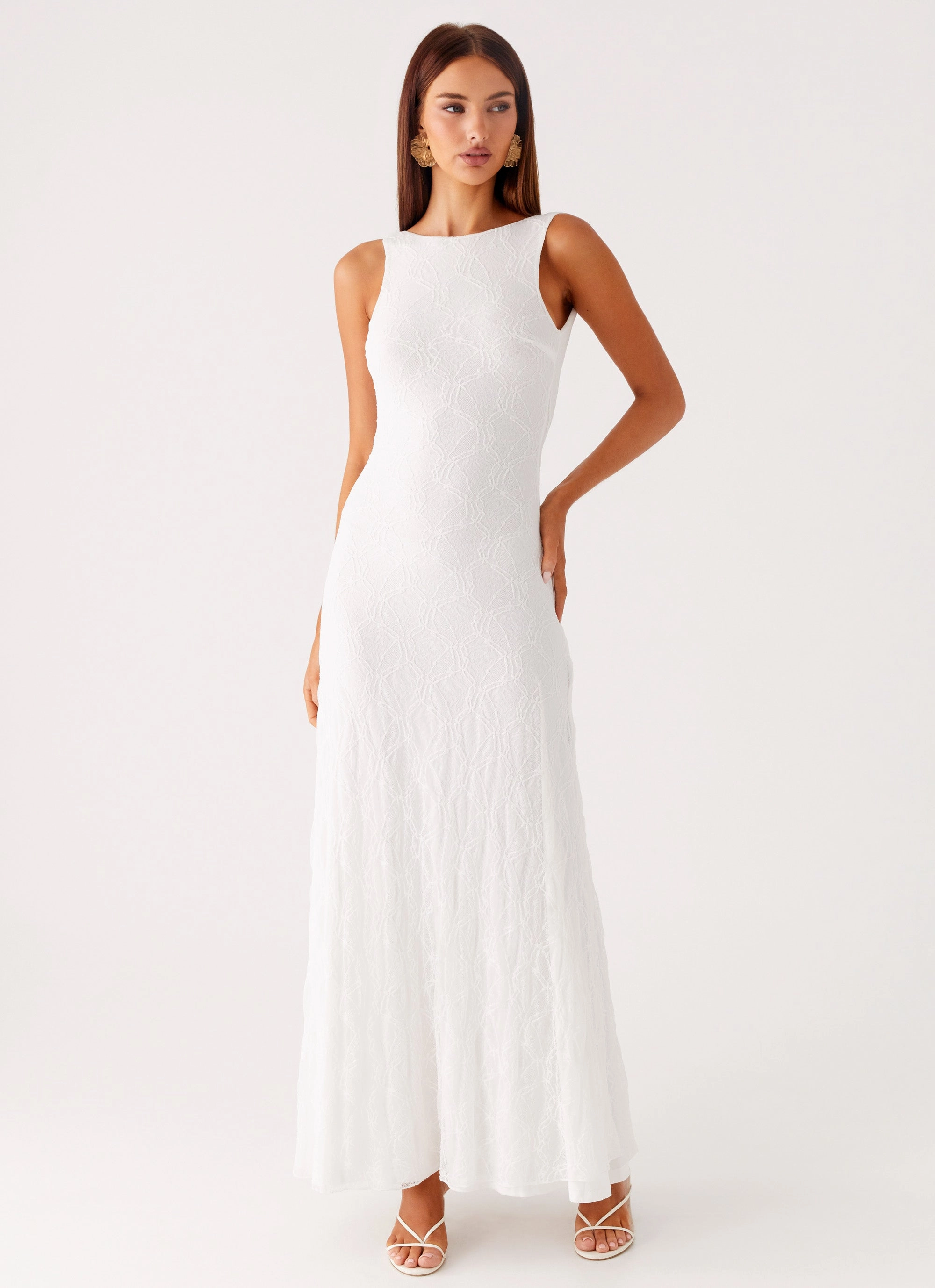 Vacation Outfit Embrace The Sun Maxi Dress - White