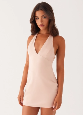 Basic Mood Tailored Mood Angie Mini Dress - Baby Pink
