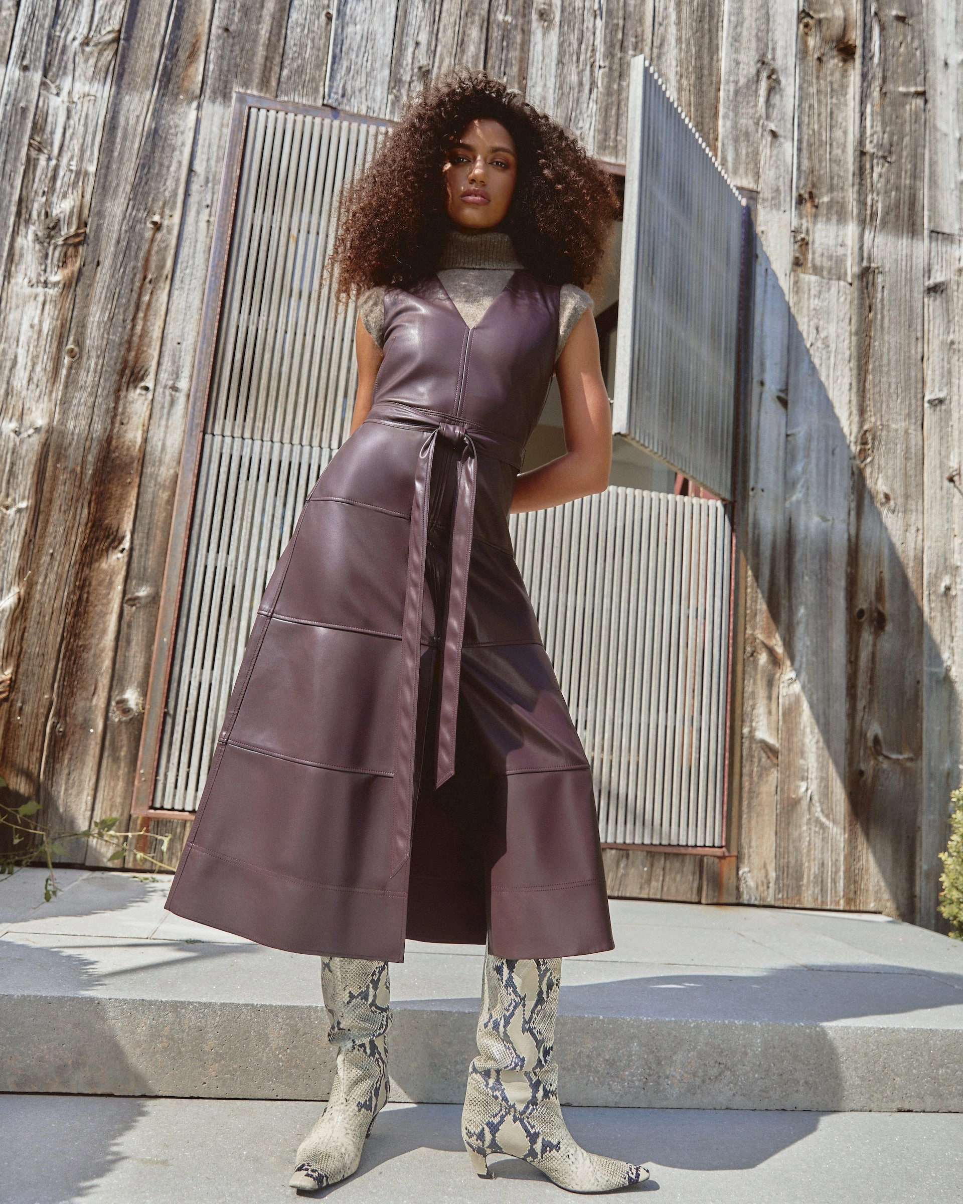 Reinella Dress Natural Drape Trendy Fit Look