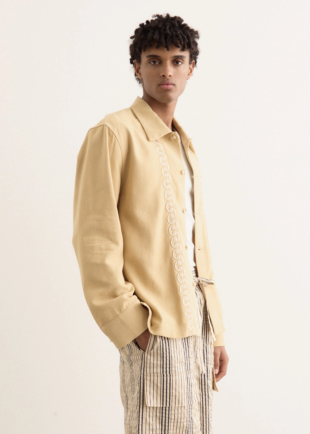 City Layer Style Embroidered Resort Jacket