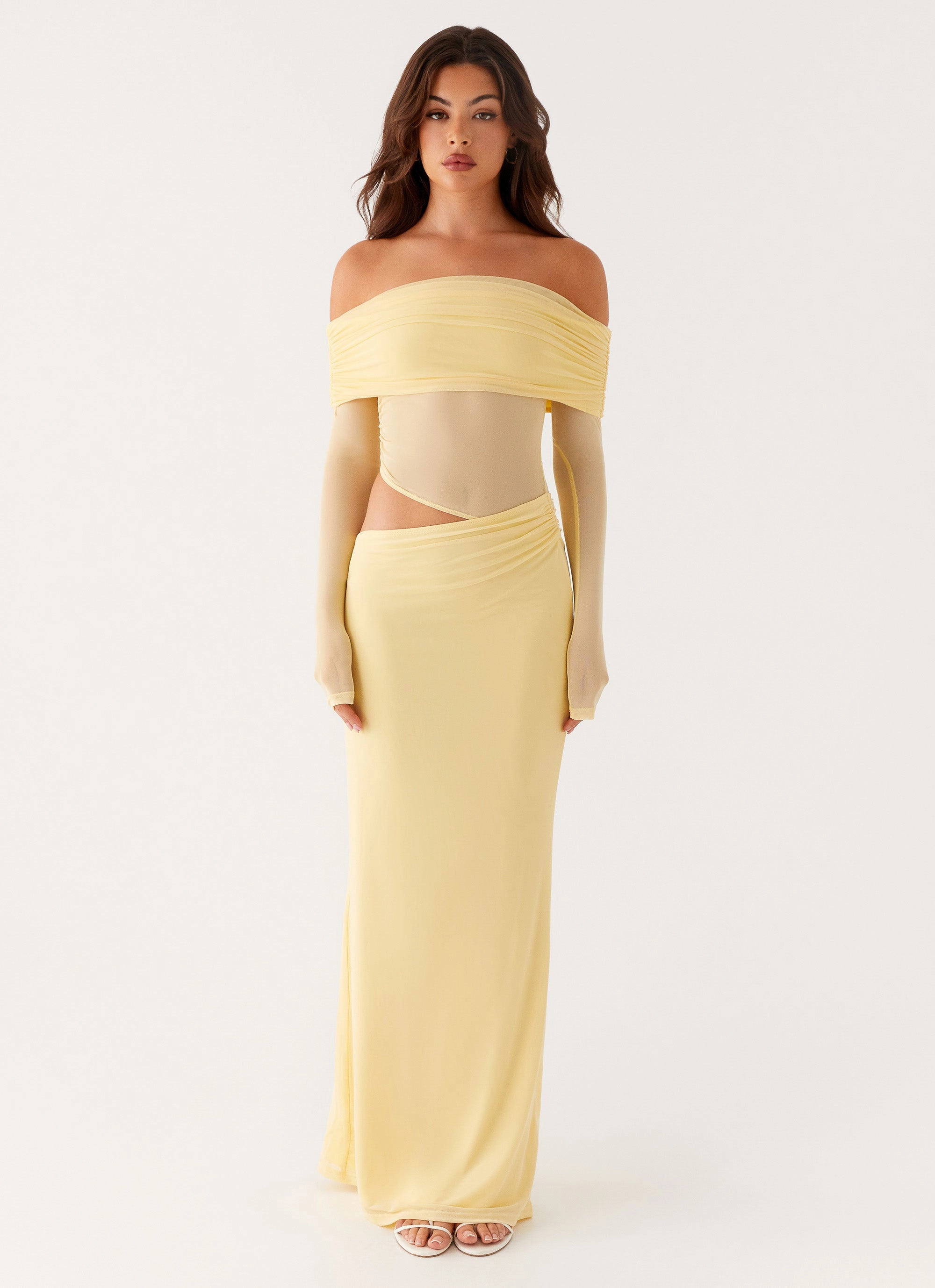 Emery Maxi Dress - Yellow Guest Glam