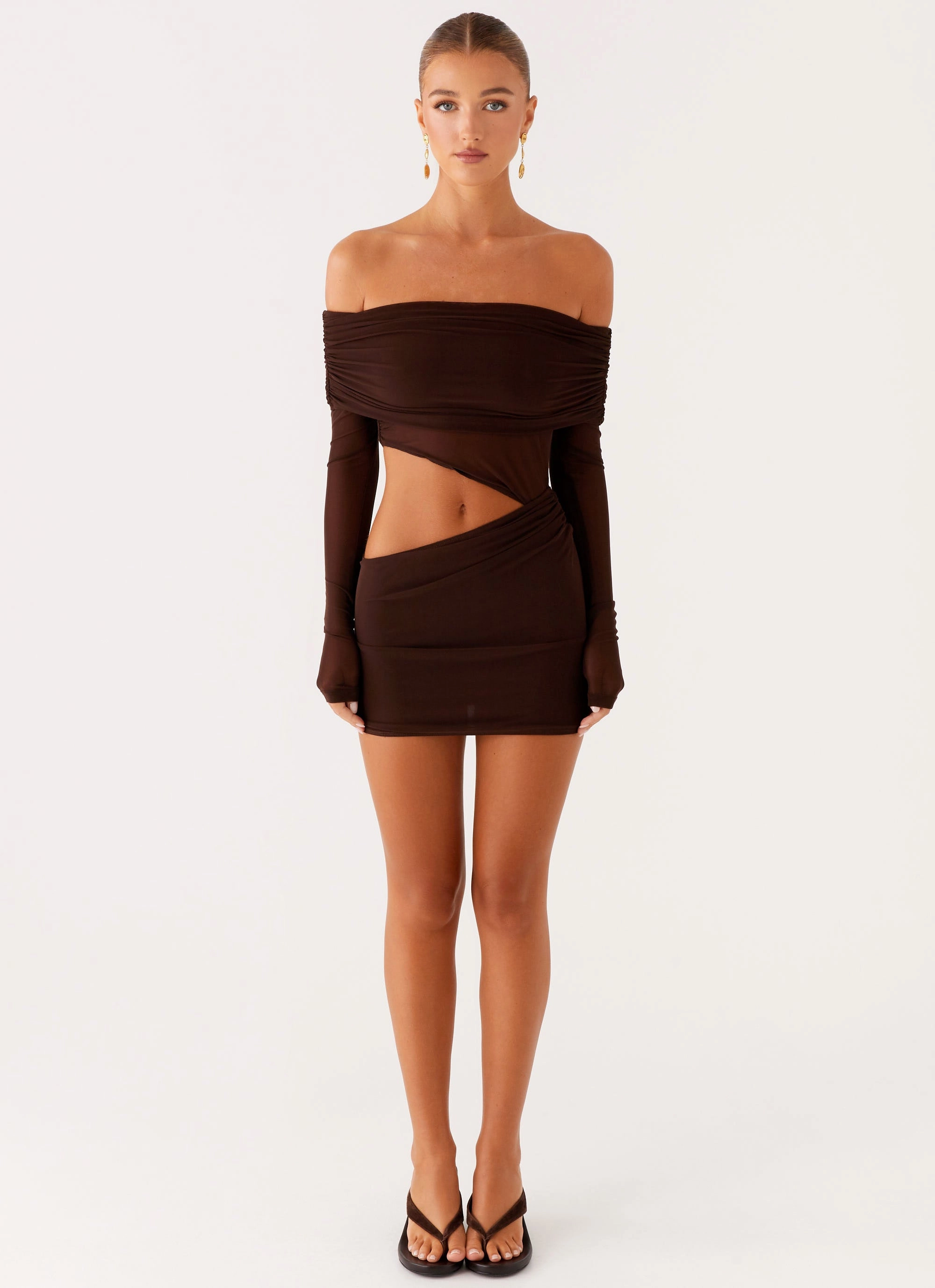 Clean Fit Gentle Fit Emery Mini Dress - Chocolate