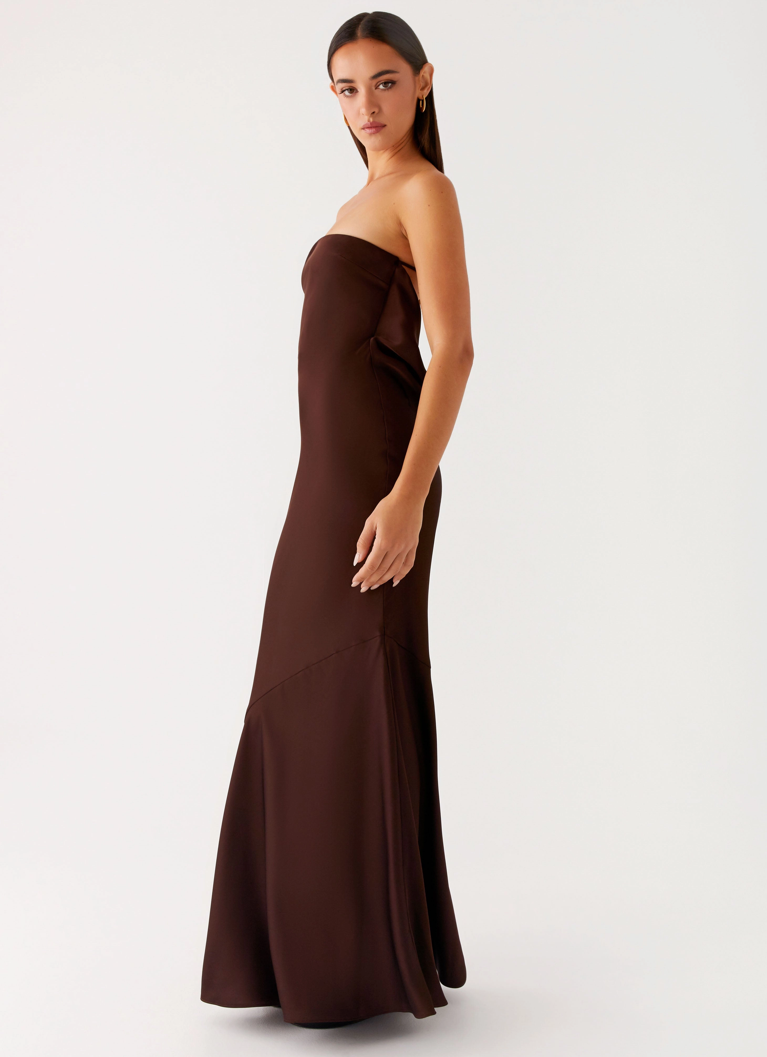 Standout Feature Endless Nights Maxi Dress - Chocolate