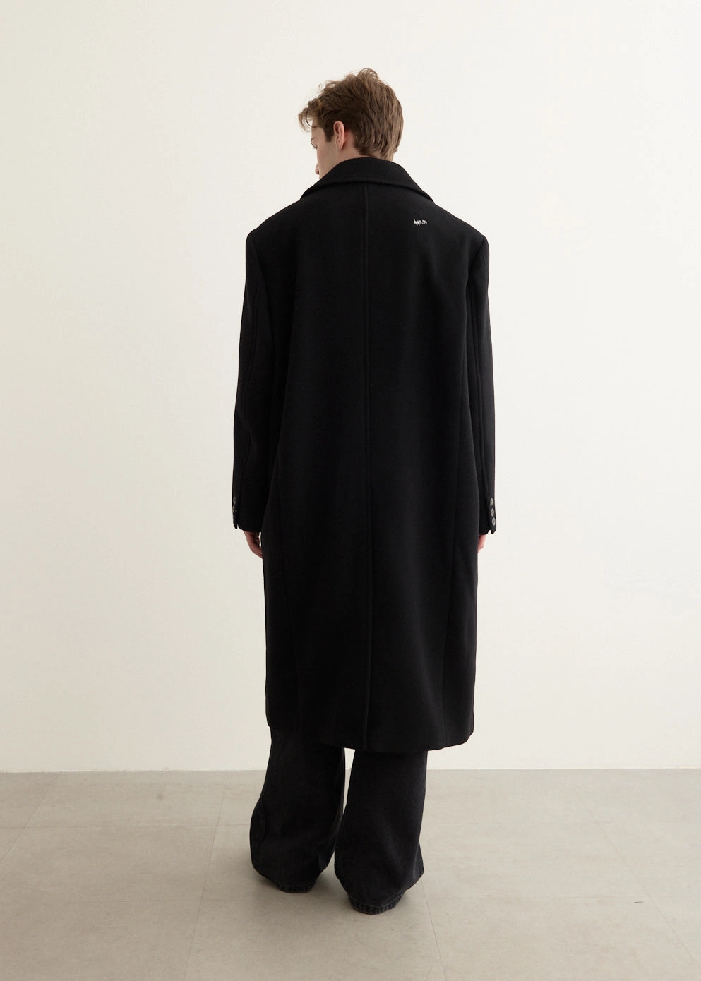 Significant Wool Coat Asymmetric Hemline Relaxed Daily Style