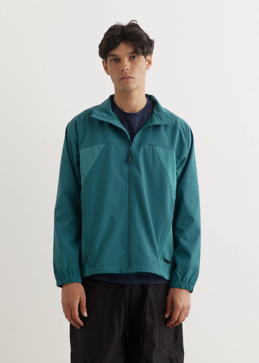 Two Tone Trainings Jacket Layer Up Style Temperature Regulating Fabric