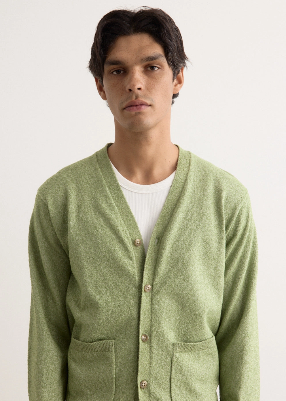 Cold Season Simple Fit Boucle Cardigan