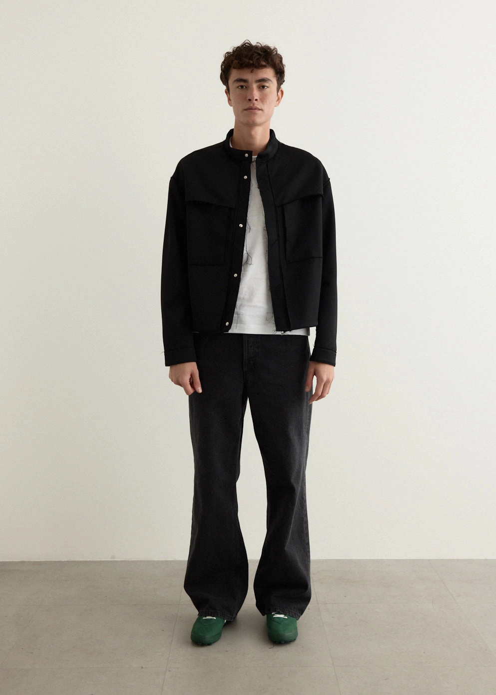 understated look Recycled materials ESC Raw Cut Jacket