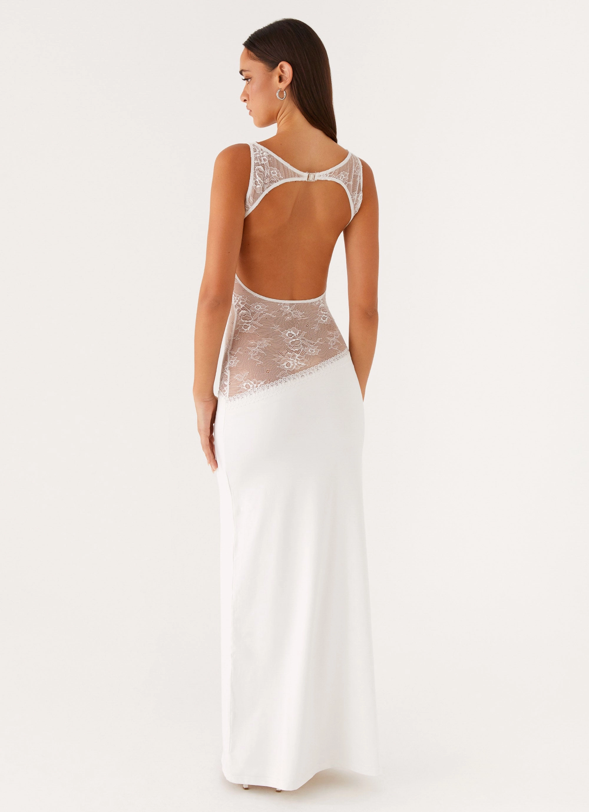 Lucinda Maxi Dress - White Gentle Fit