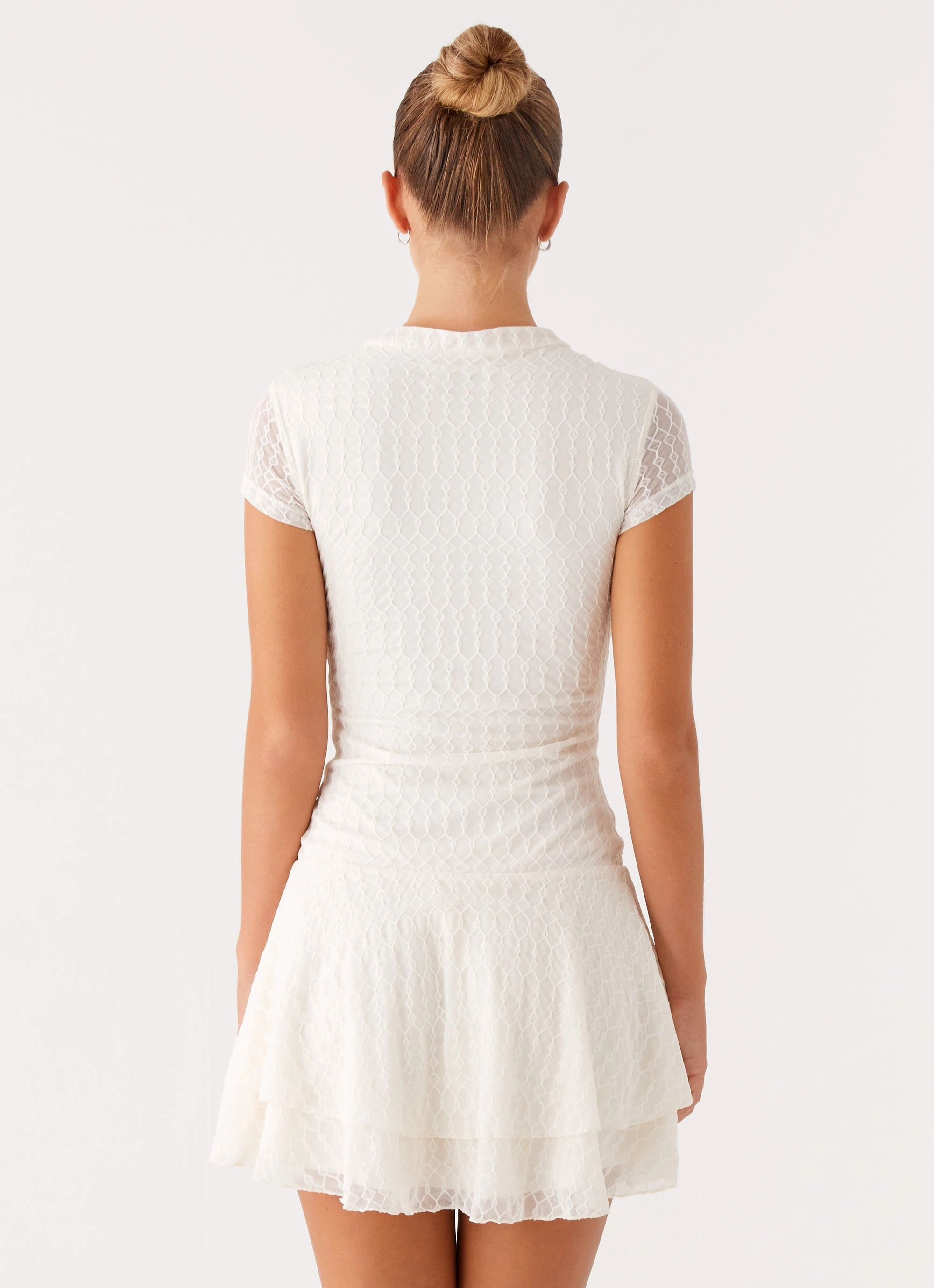 Esty Mini Dress - Ivory Easy Comfort Look