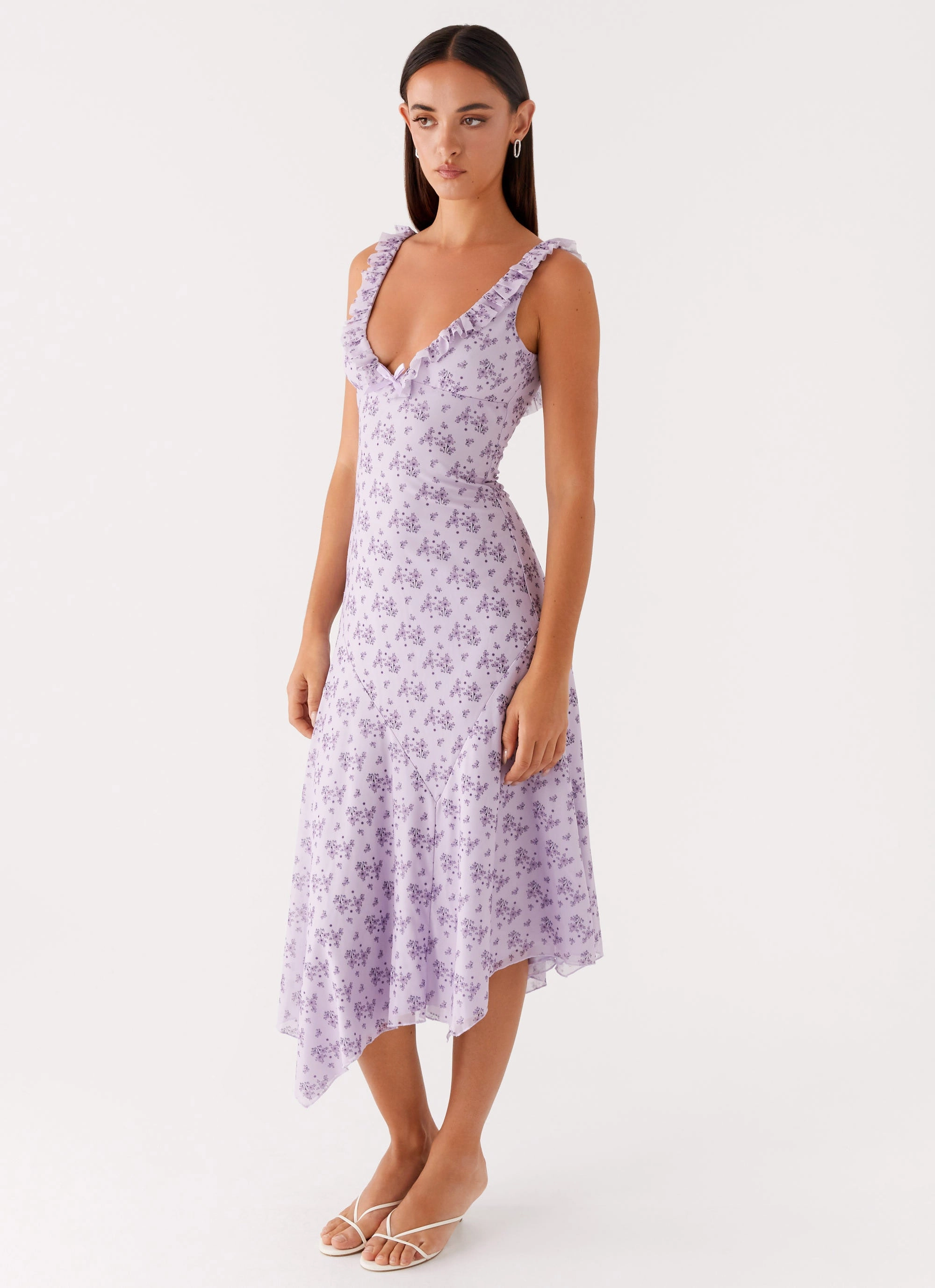 Moment Soft Asteri Midi Dress - Lavender Meadow