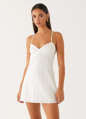 Versatile Layer Inara Mini Dress - Ivory