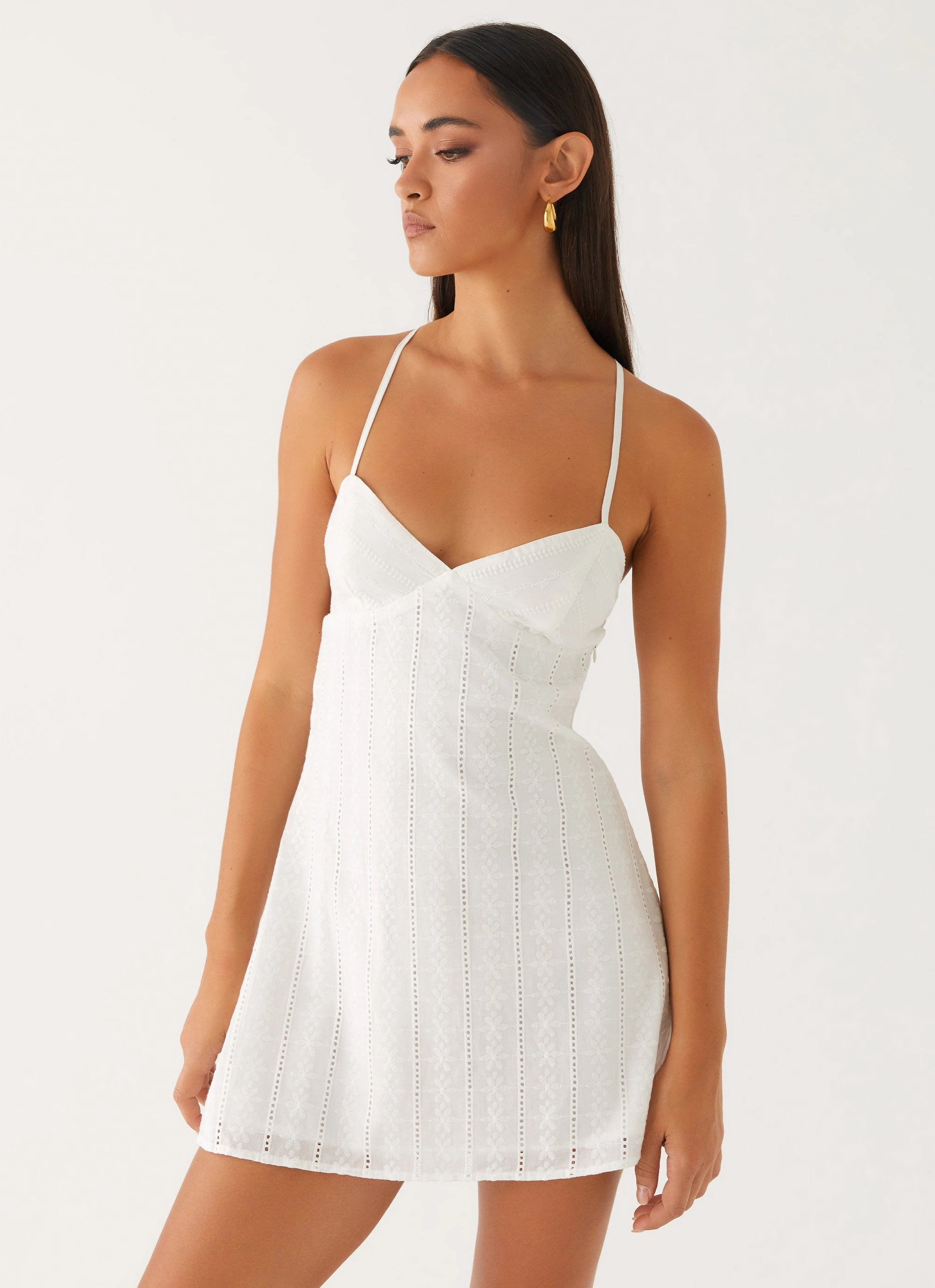 Effortless Piece Day Romance Inara Mini Dress - Ivory