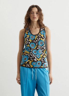 x Wales Bonner Women's Knit Floral Vest Basic Style