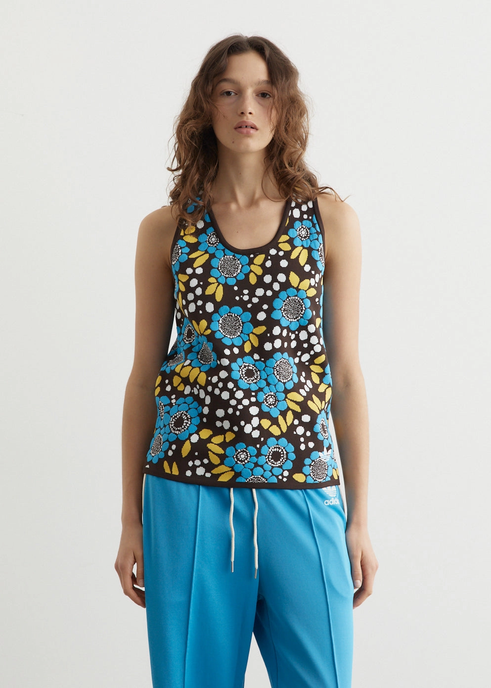 x Wales Bonner Women's Knit Floral Vest Basic Style