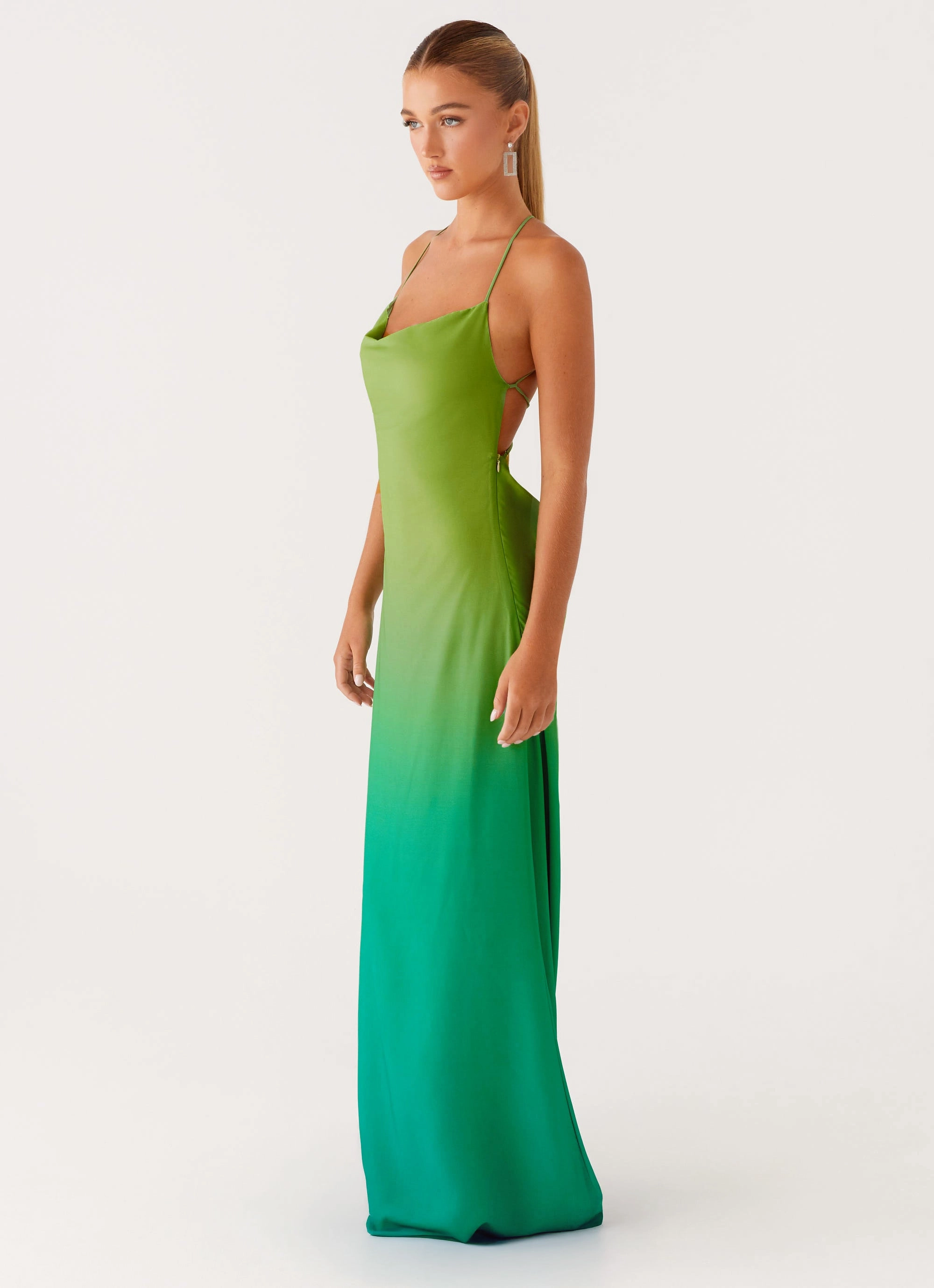 Opposites Attract Maxi Dress - Green Ombre Modern Form