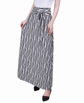 Maxi Skirt With Sash Waist Tie AdjustableStraps