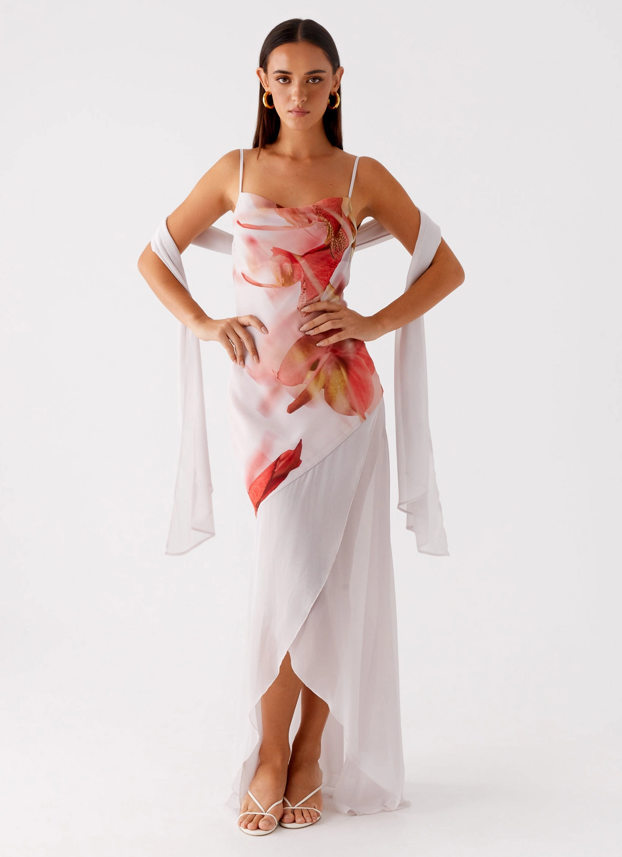 Emerging-Brand Youth Charm Loire Maxi Dress - Peach Rose