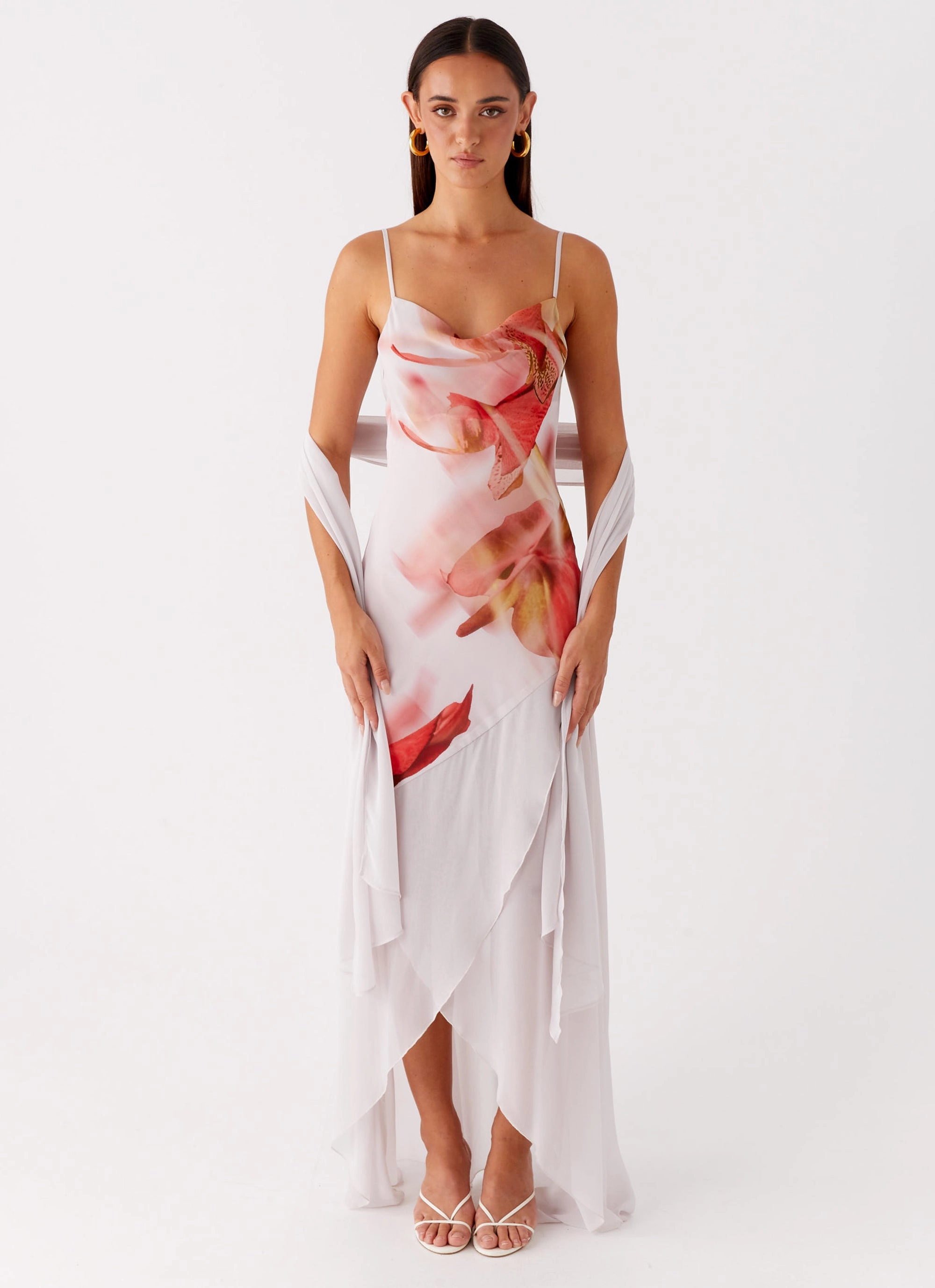 Sophisticated and Relaxed Loire Maxi Dress - Peach Rose