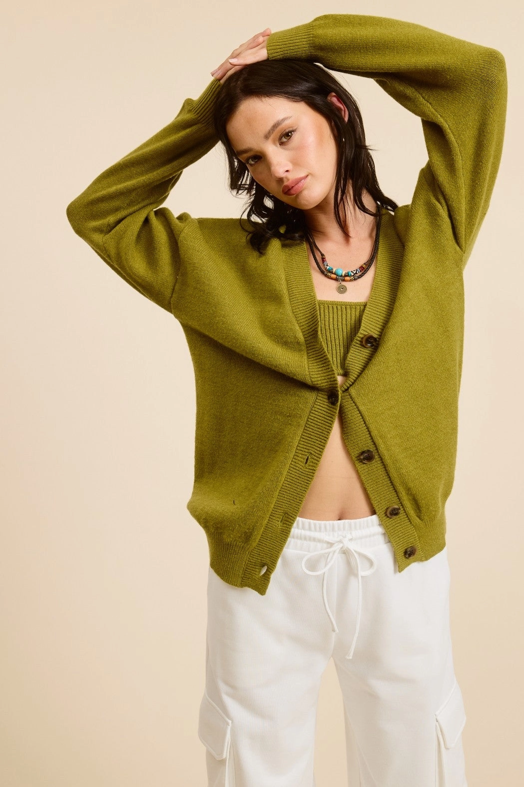 Soft Fabric Look Everyday Essential Sweater Set