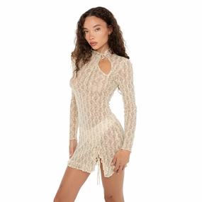 Evie Dress Metallic Shine Minimalist Fit