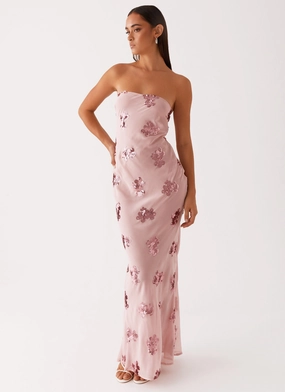 Sweet Escape Sequin Maxi Dress - Baby Pink Cozy Energy Subtle Flow