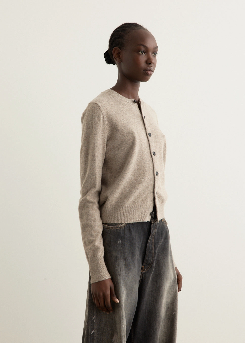 Sweatshirts Fitted Cardigan Breathable Yarn