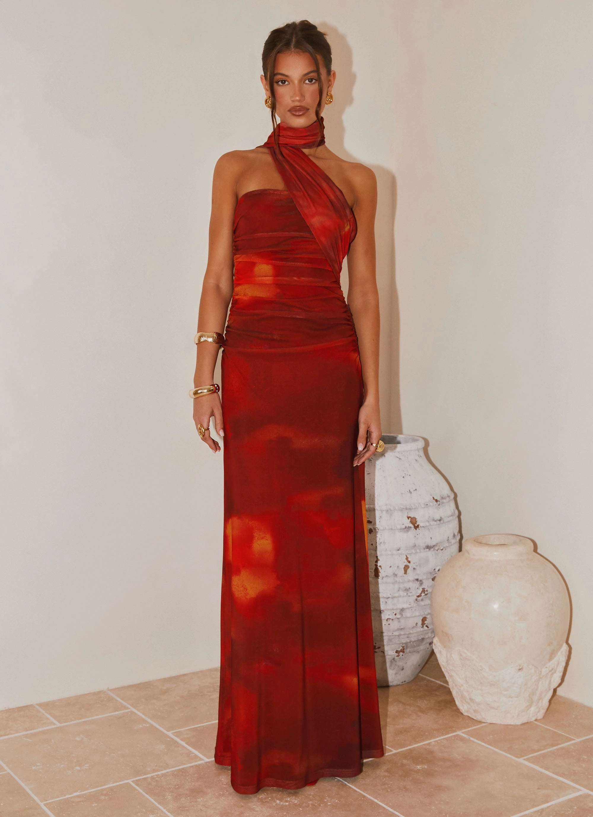 Olive Tone Casual chic dress Songbird Maxi Dress - Scarlet Blur