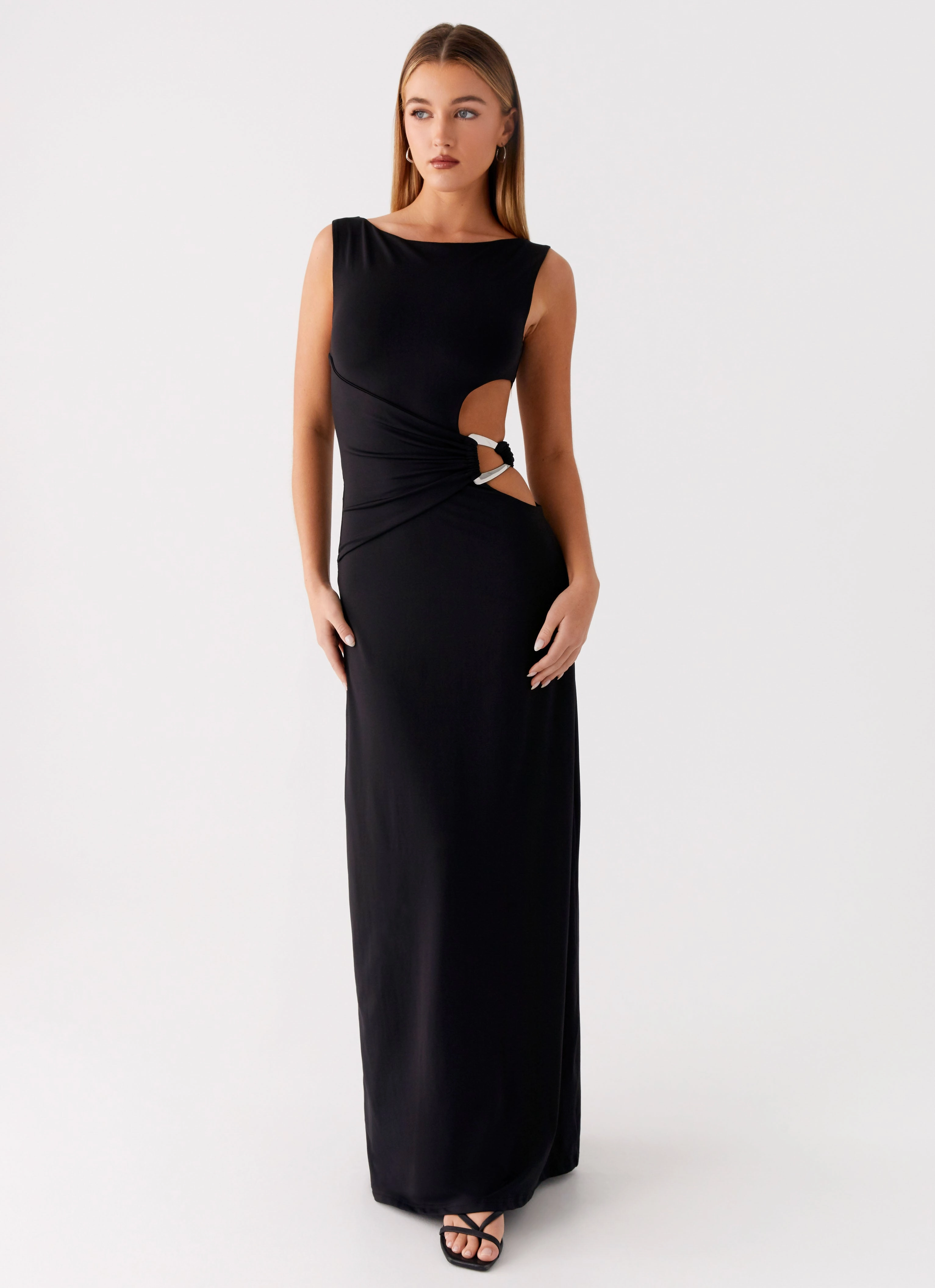 Jayana Maxi Dress - Black Vibrant Look