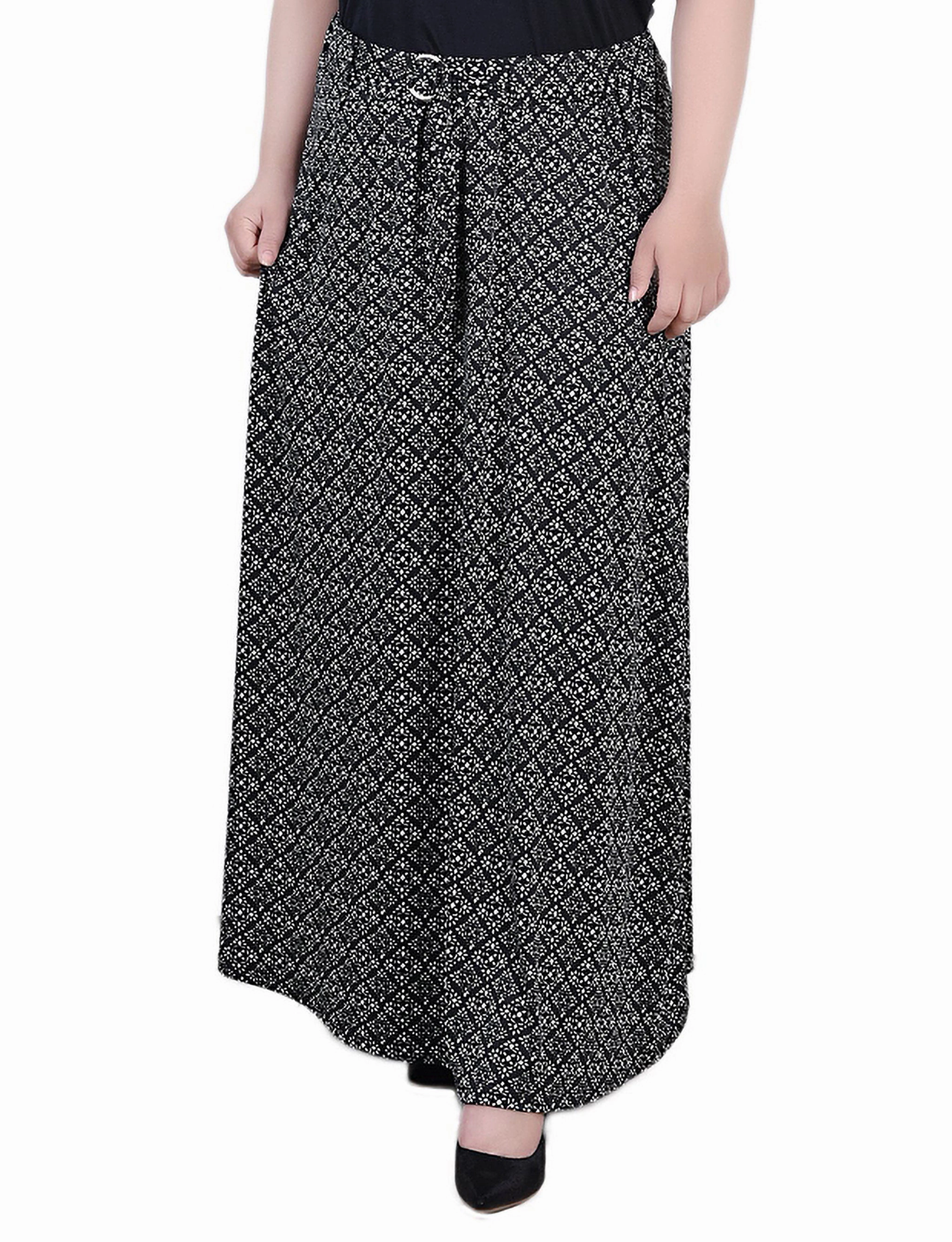 Wide Swing Plus Size Maxi Length Skirt