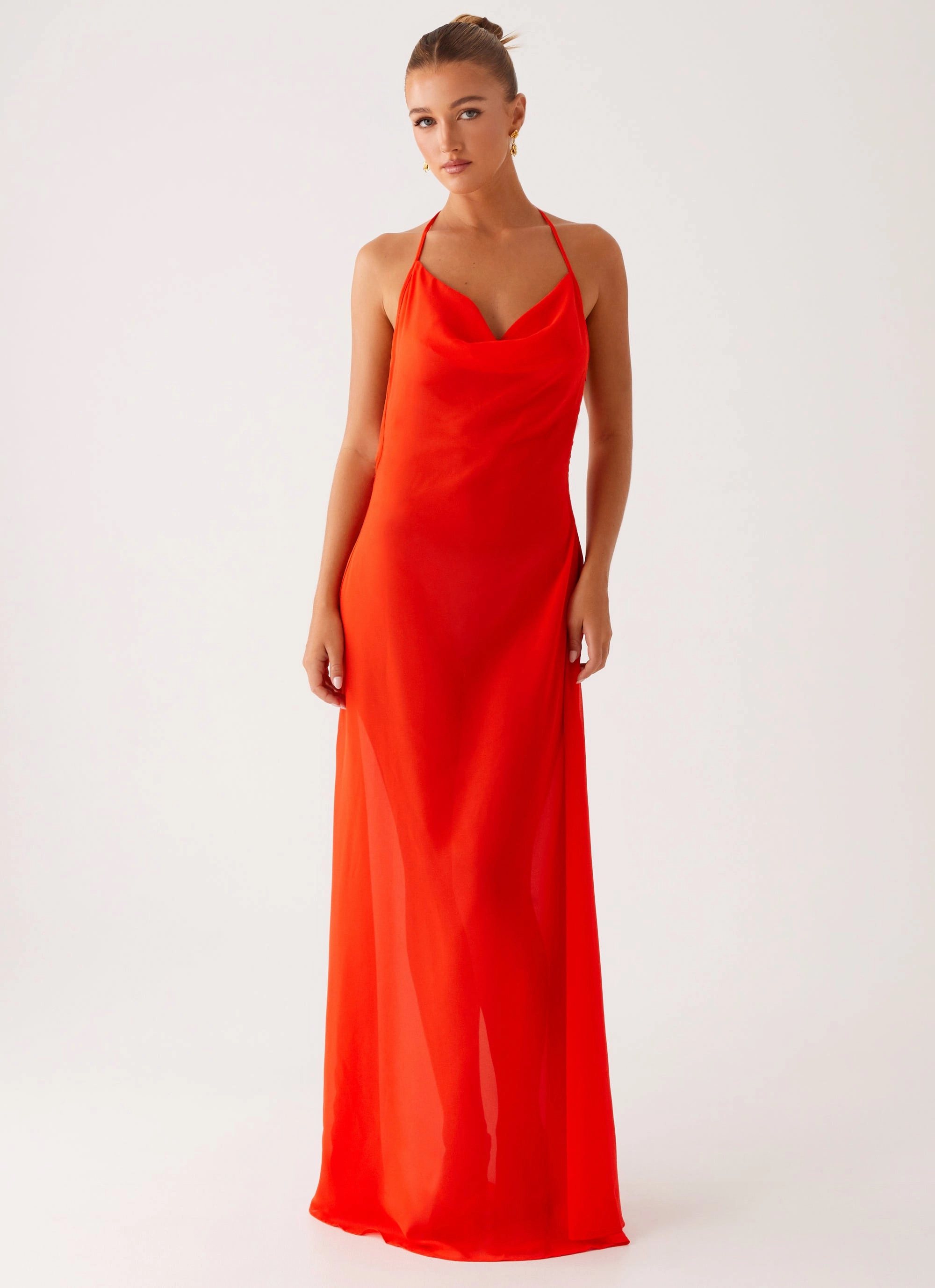 Fantasy Maxi Dress - Orange Match Quick